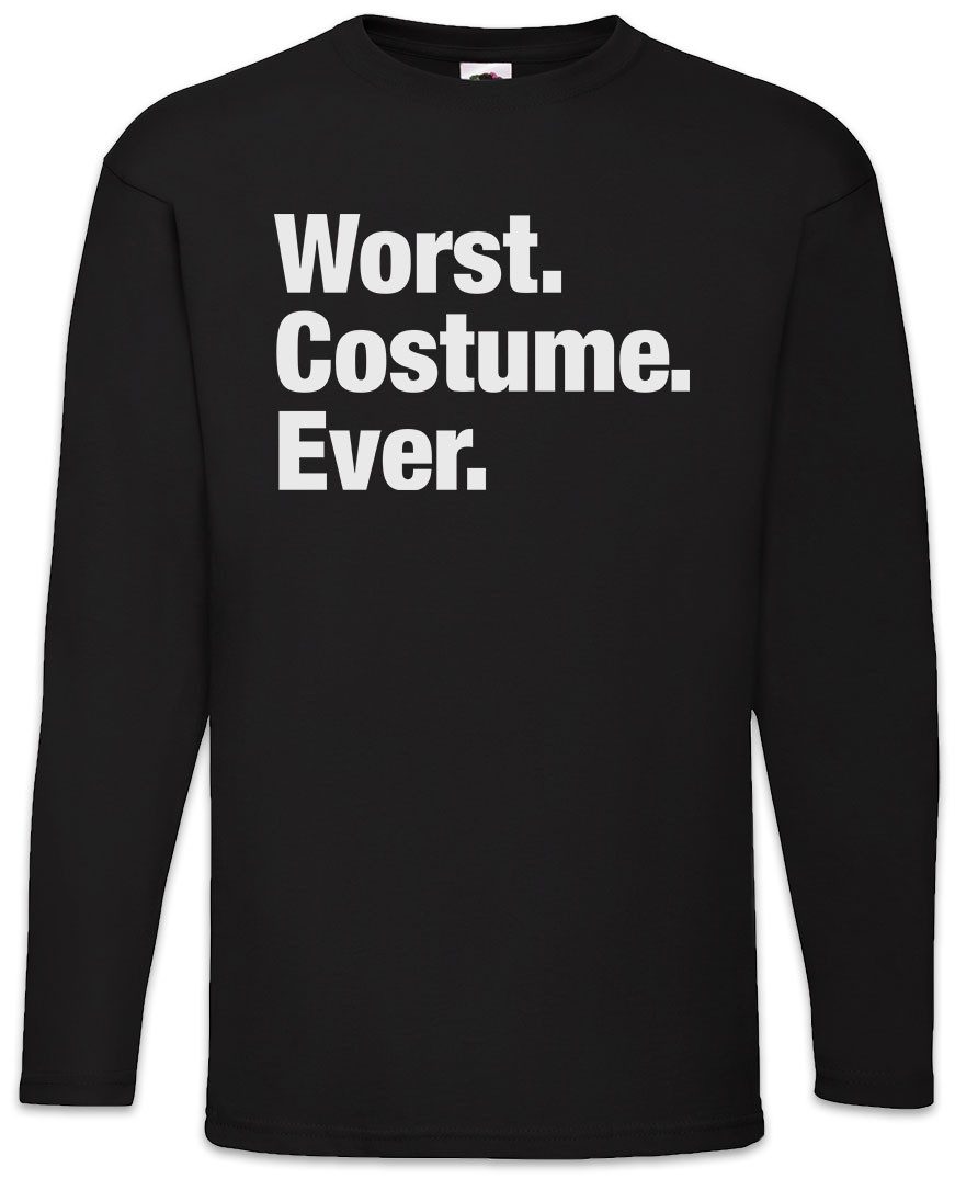 Langarmshirt Worst Costume Ever Langarm T-Shirt Halloween Karneval Kostüm