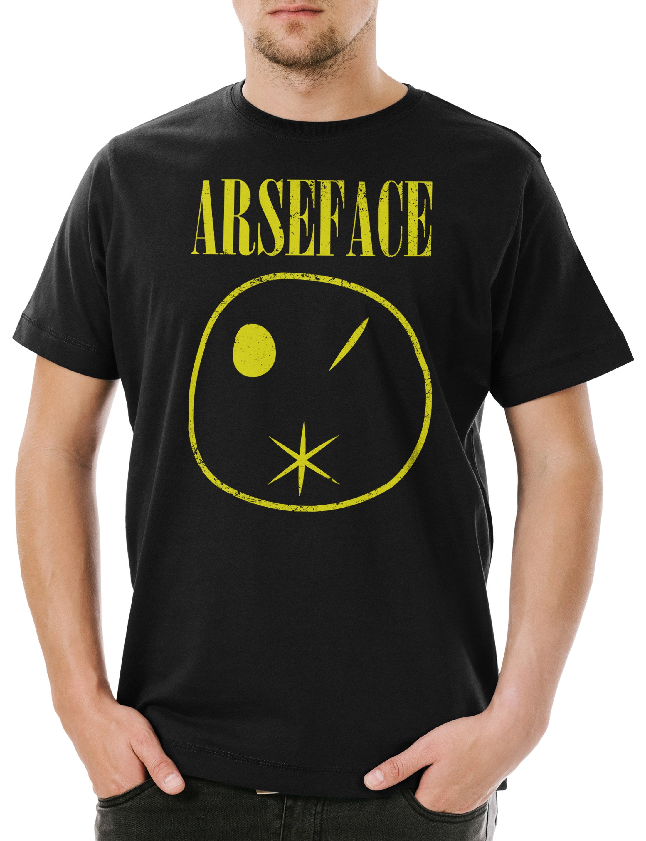 Urban Backwoods Print-Shirt Arseface Herren T-Shirt Garth Cassidy Kurt Eugene Tulip Preacher Comic (1-tlg) Root Series Ennis Steve