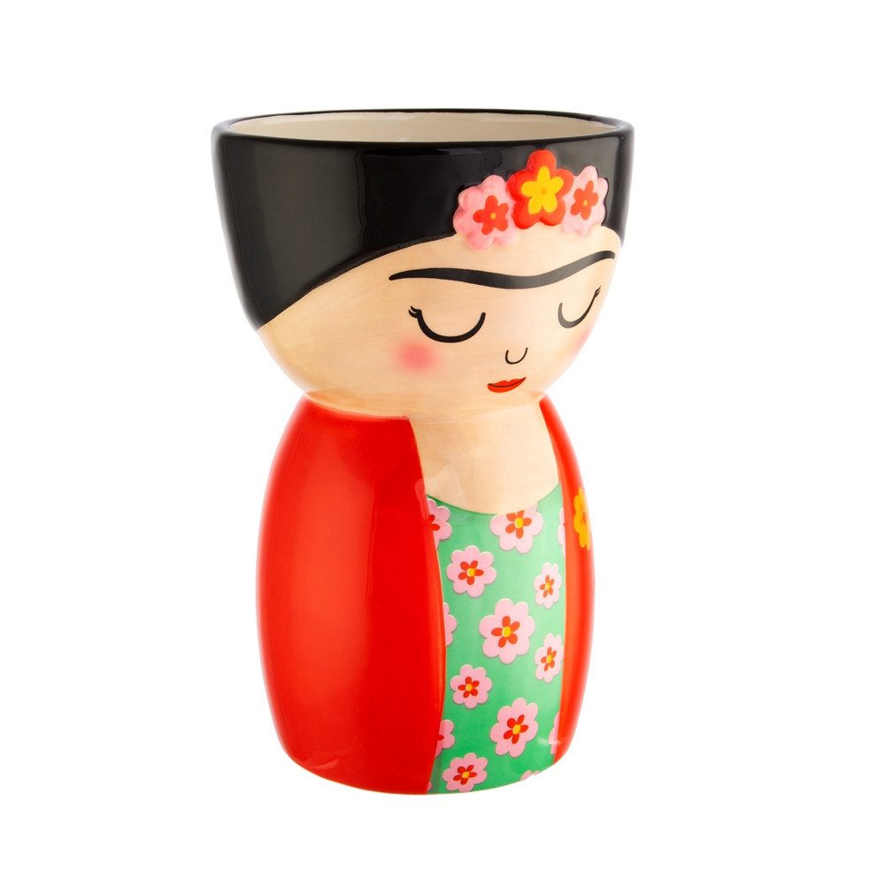 Sass & Belle Dekovase Blumenvase Frida (handbemalt, 1 St., Dolomit), ca. Ø günstig online kaufen