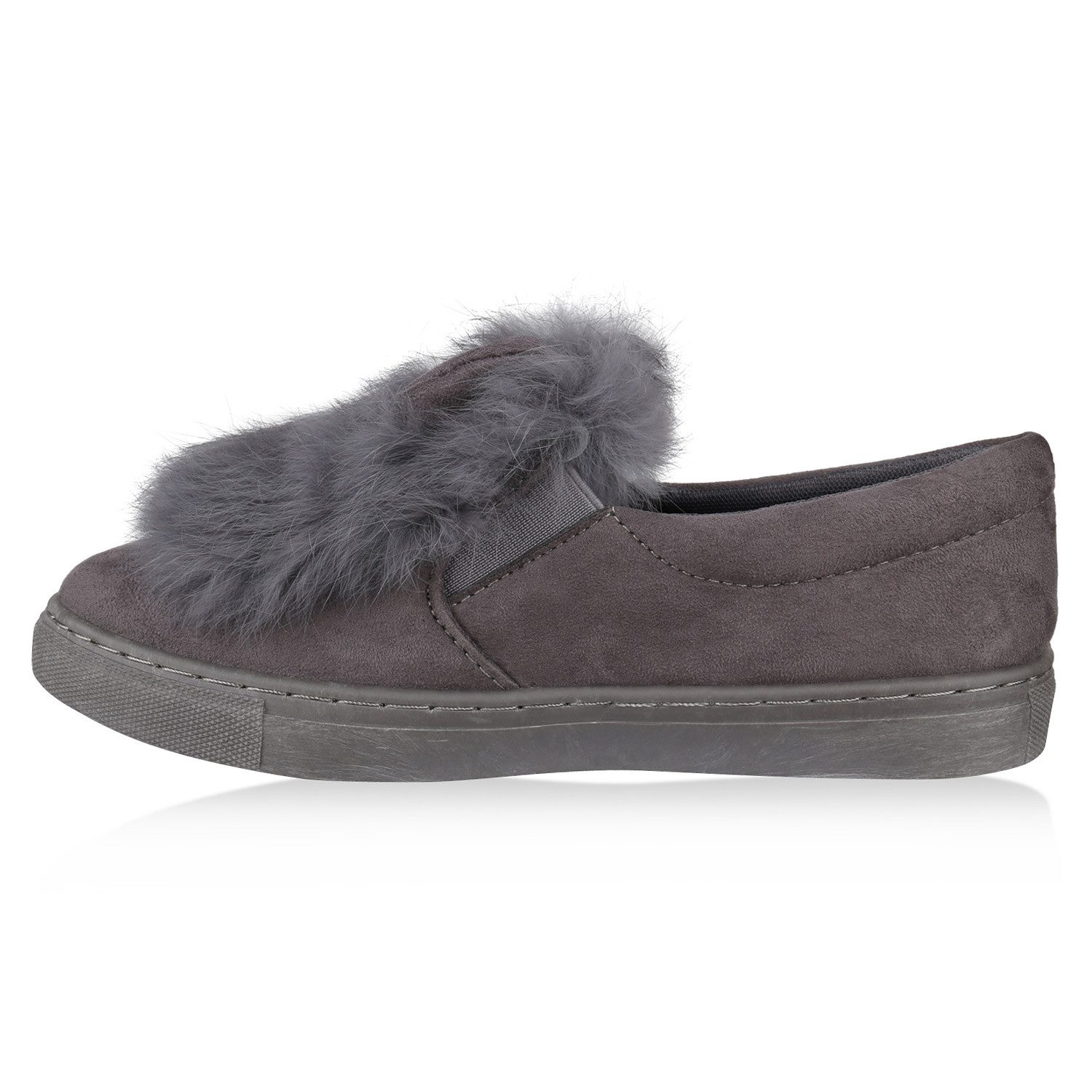 VAN HILL 820228 Slip-On Sneaker Damen Sneaker Low Slip Ons Fell Turnschuhe günstig online kaufen