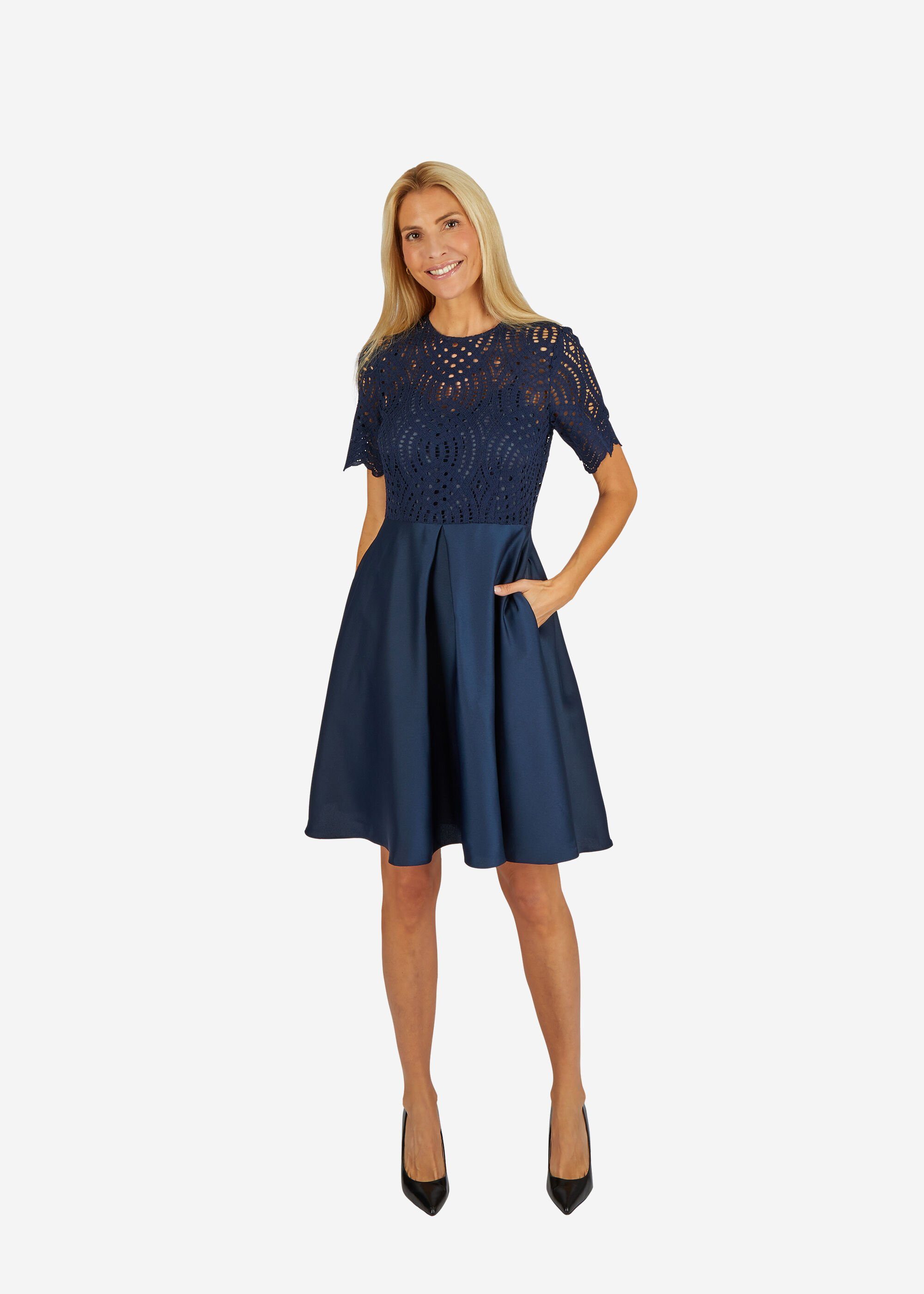 Kleo Cocktailkleid (1-tlg) elegant schimmernder Satinrock günstig online kaufen