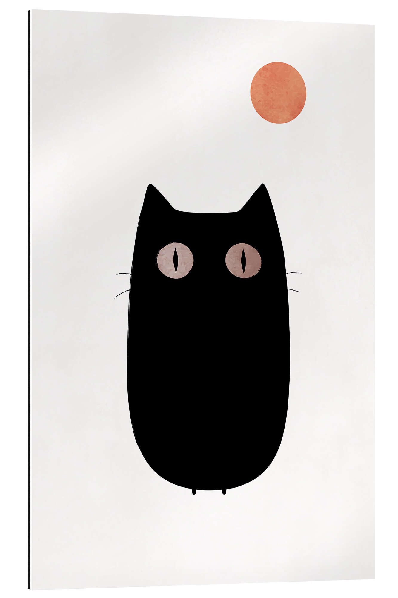 Posterlounge XXL-Wandbild KUBISTIKA, The Cat, Wohnzimmer Skandinavisch Grafikdesign