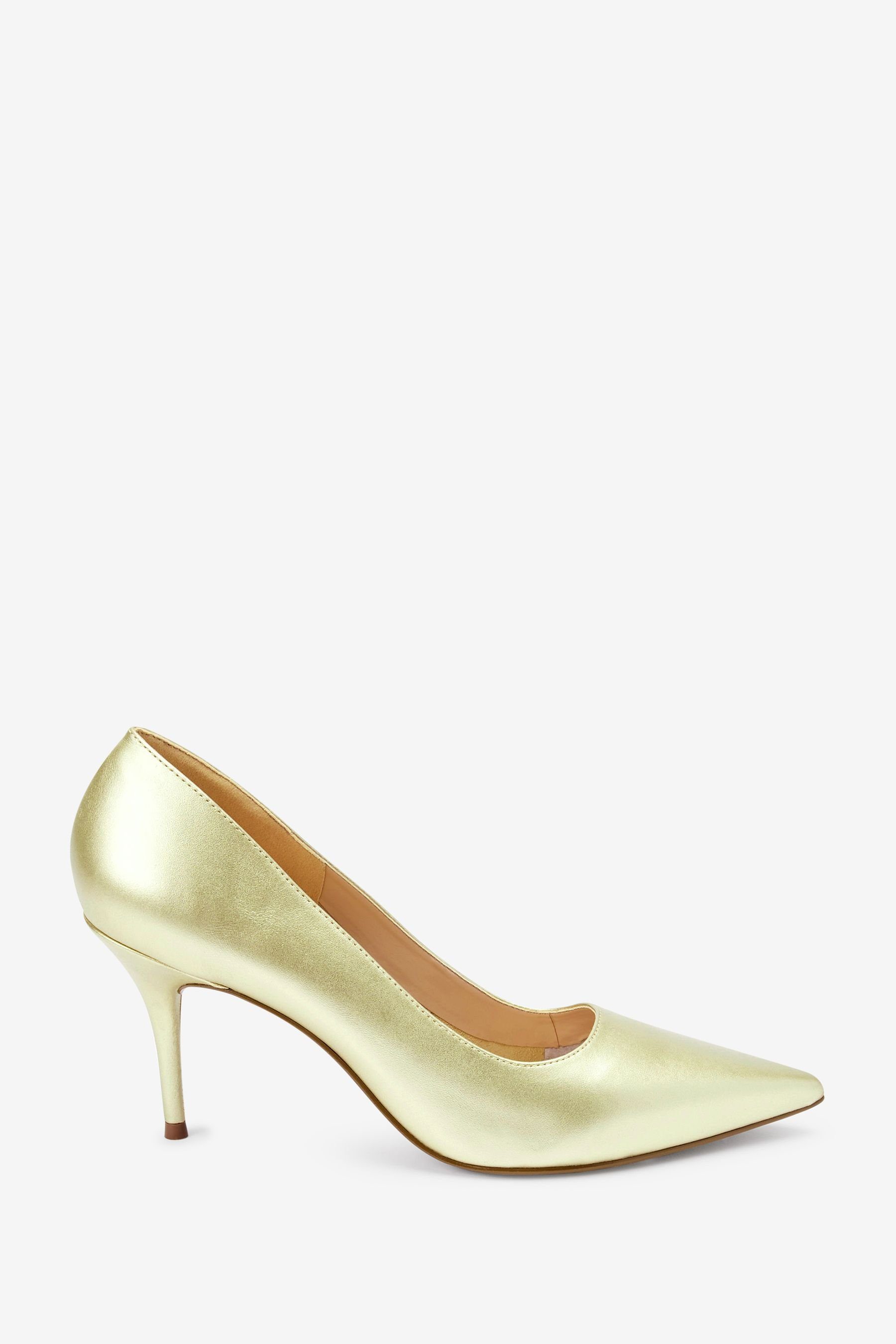 Next Forever aus Comfort Pumps Pumps Leder Gold (1-tlg)