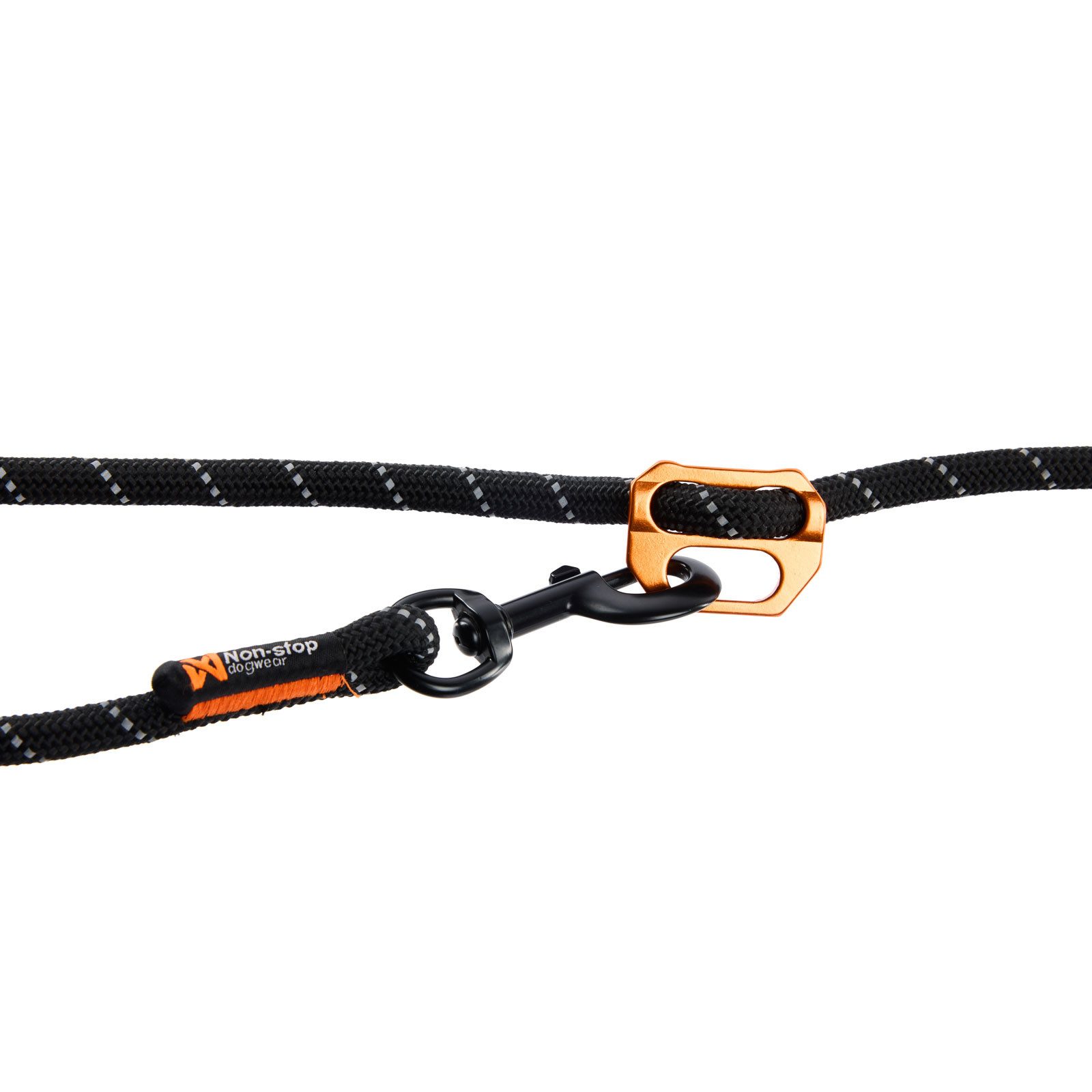 Non-stop dogwear Hundeleine Rock Leash Adjustable black, Multiline, leicht zu verstellen