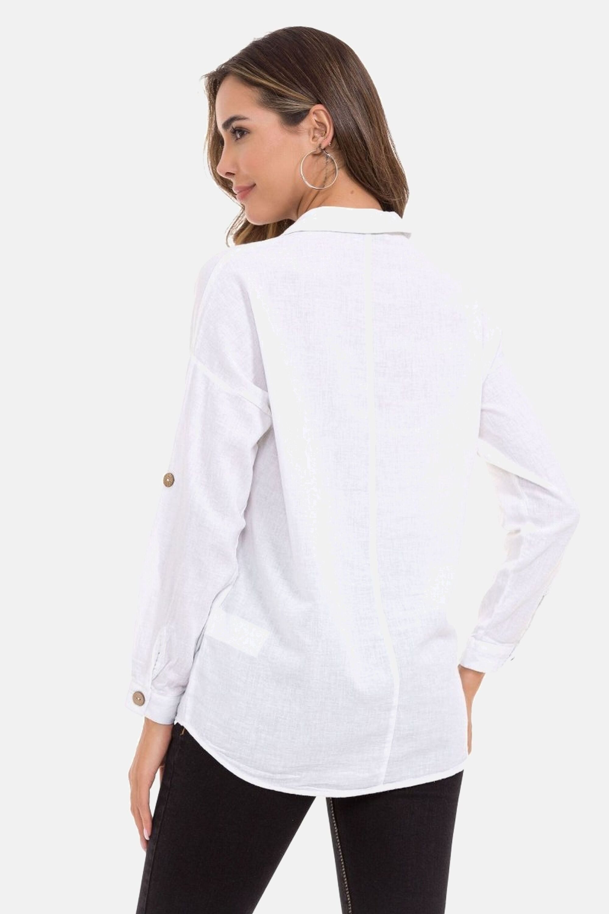 Cipo & Baxx Hemdbluse "Hemdbluse", 1 Stk. mit Kontrastnähten, WH132 günstig online kaufen