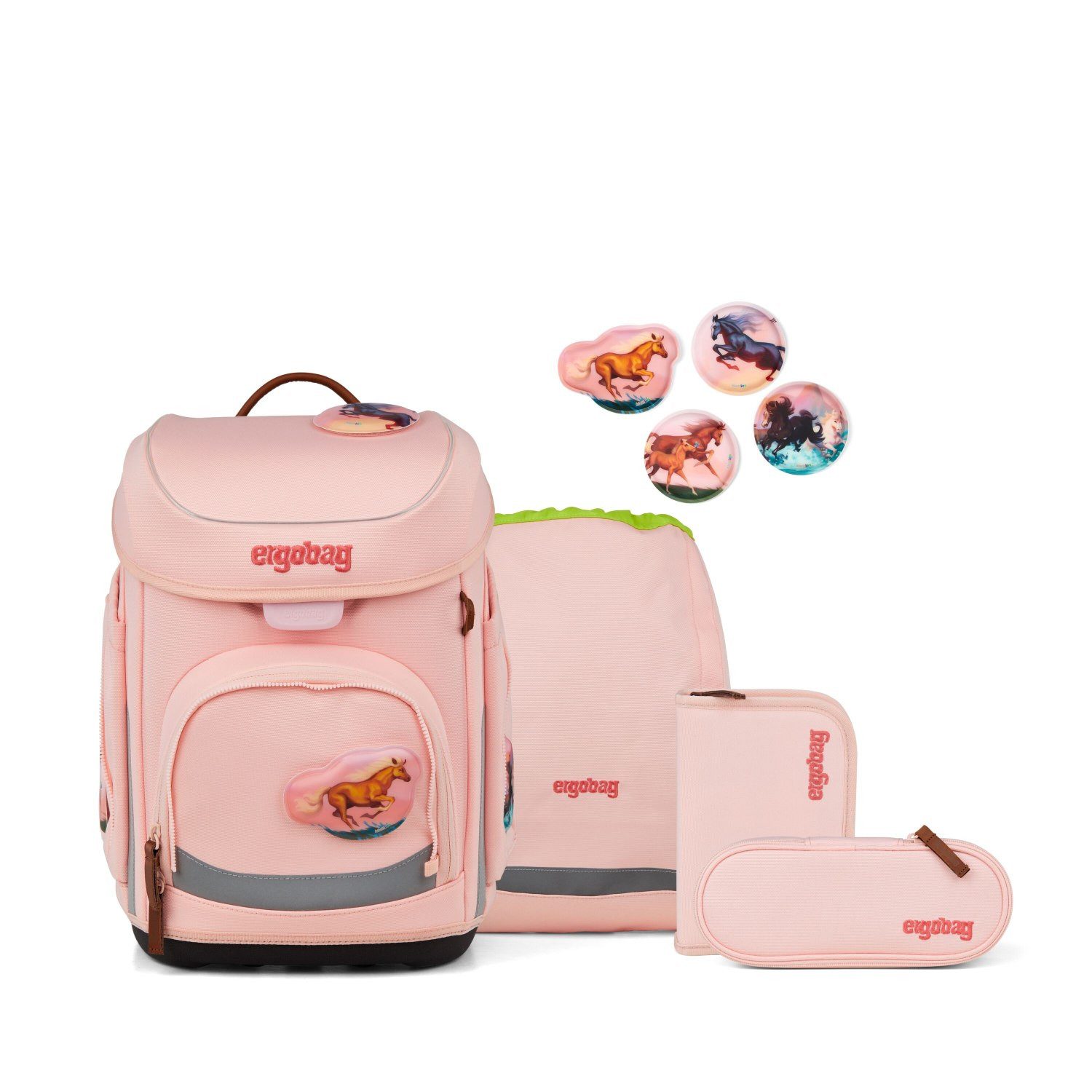 ergobag Schulranzen ergobag cubo Schulranzen-Set Unzähmbär
