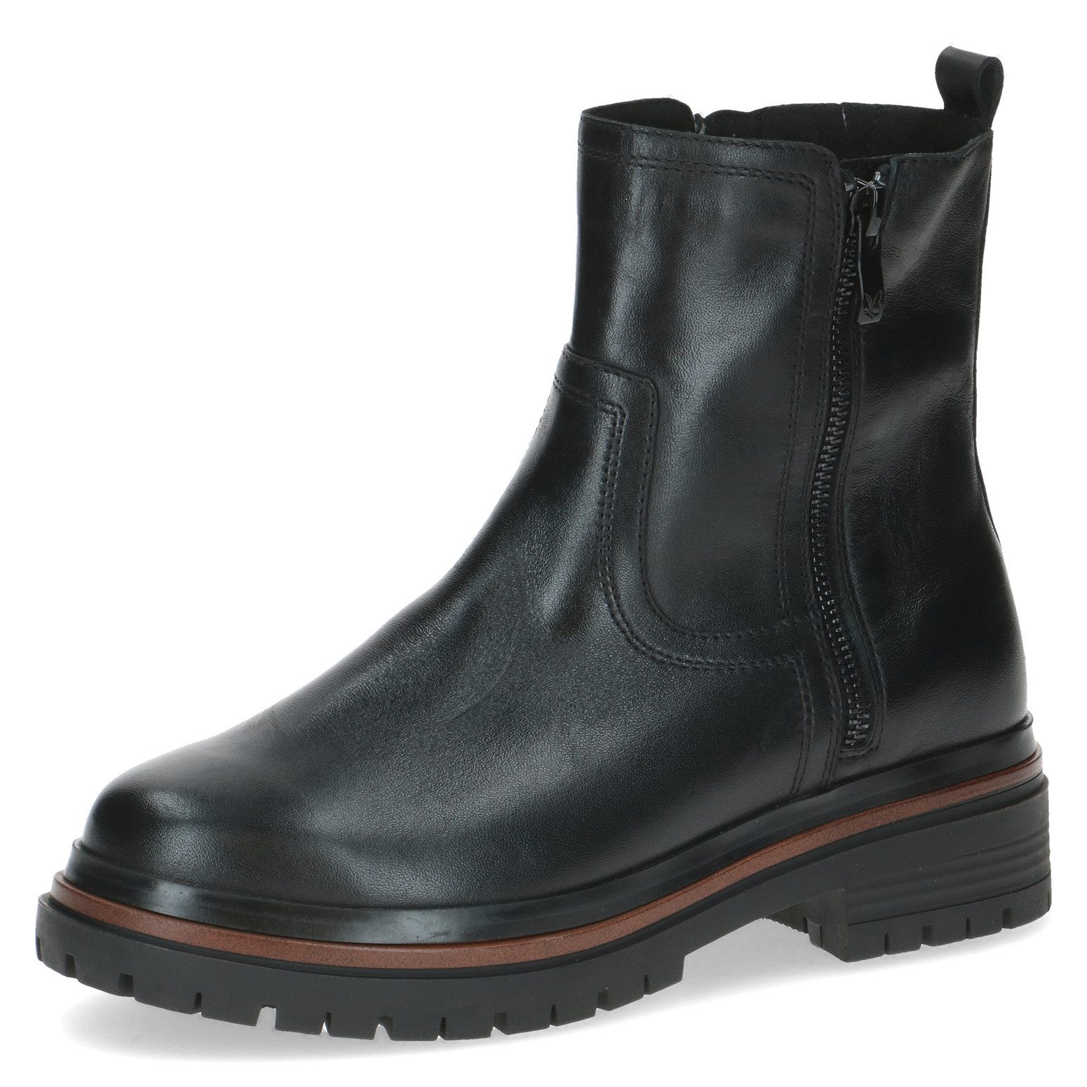 Caprice Chelseaboots, Blockabsatz, Stiefelette mit Zierreißverschluss günstig online kaufen