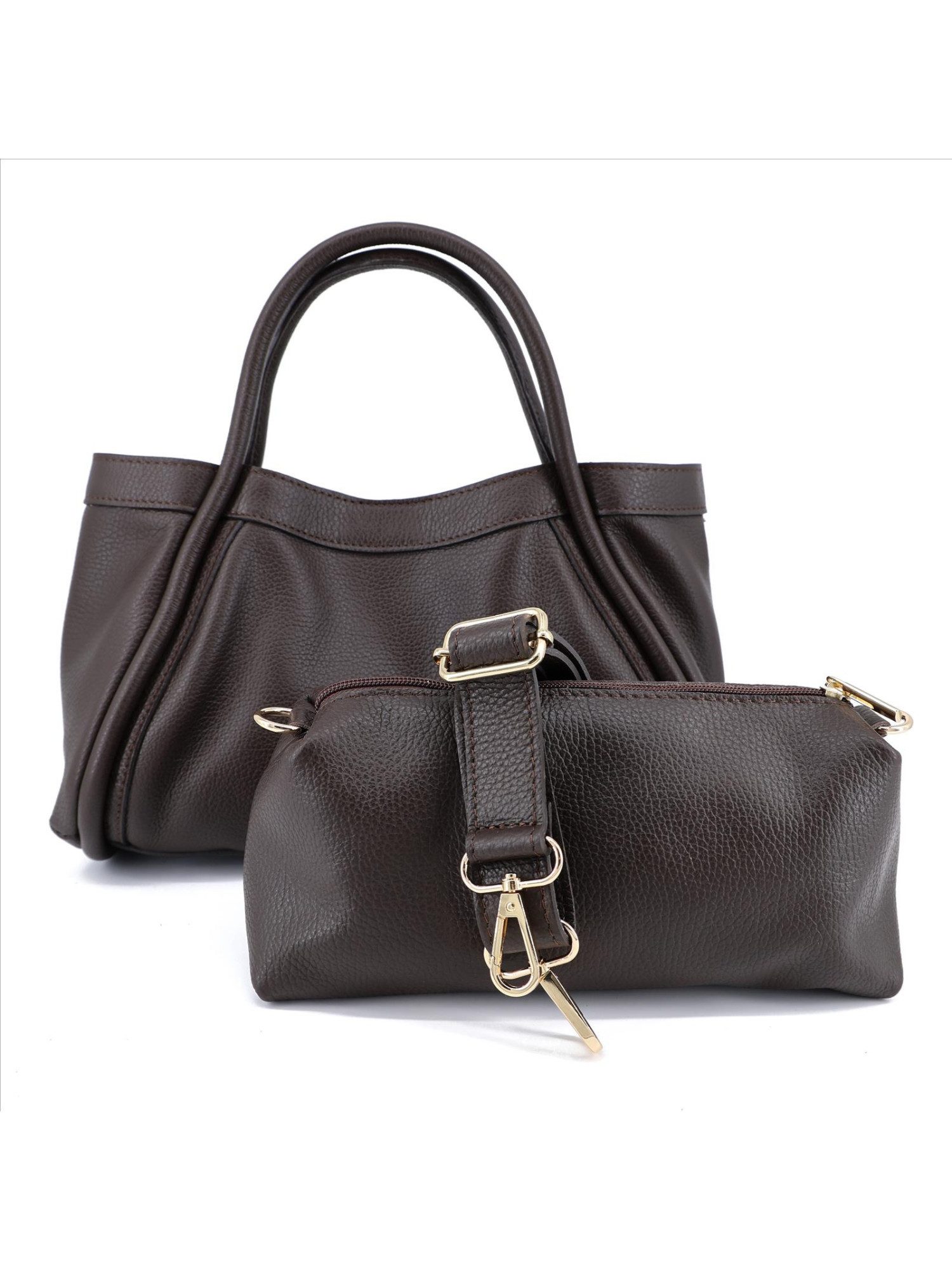 BRISE TASCHE Schultertasche Brise – 2in1 Echtleder Schultertasche mit Mini-Bag