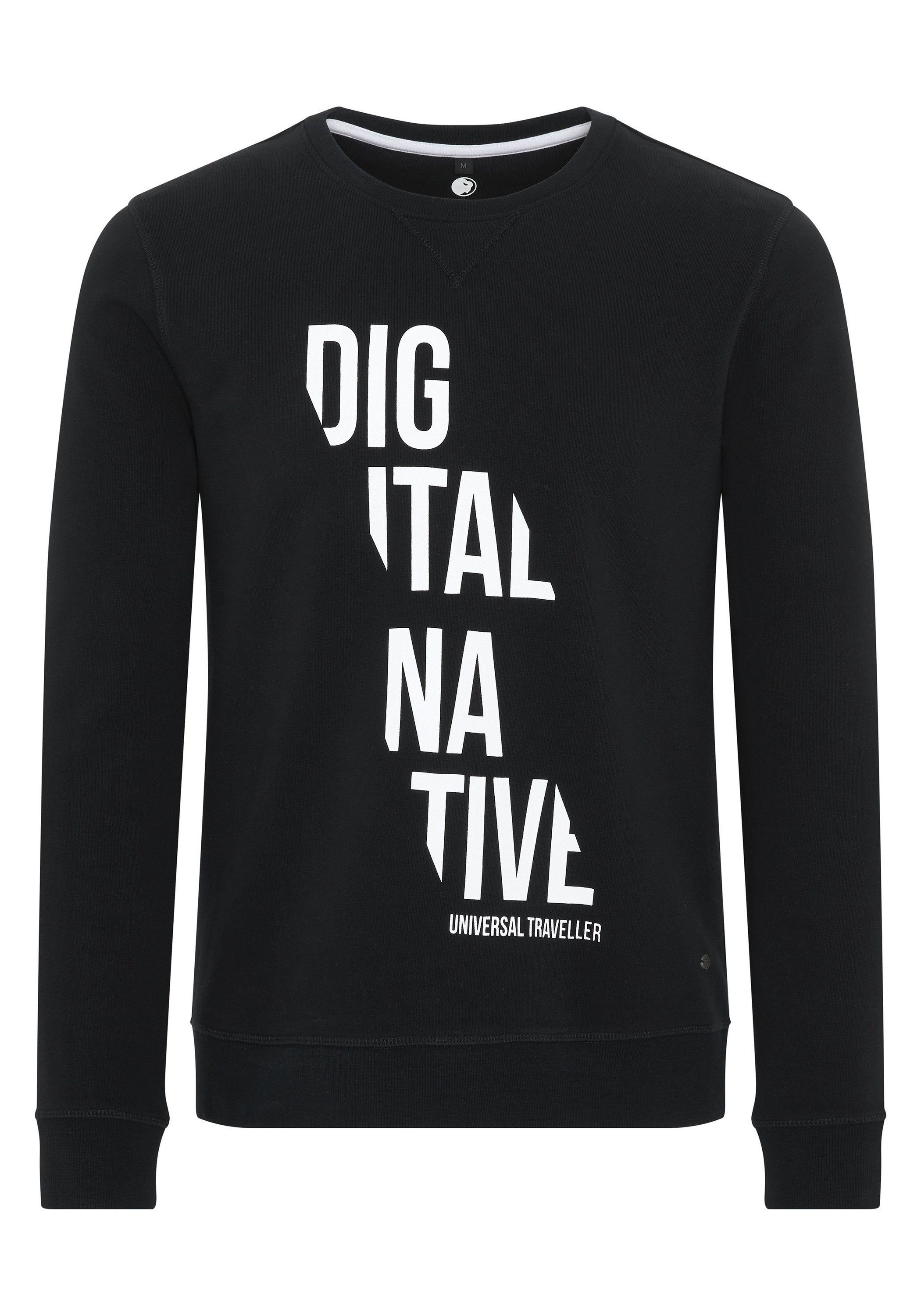 OKLAHOMA PREMIUM DENIM Sweatshirt mit Inside-Out-Nähten 19-3911 Deep Black