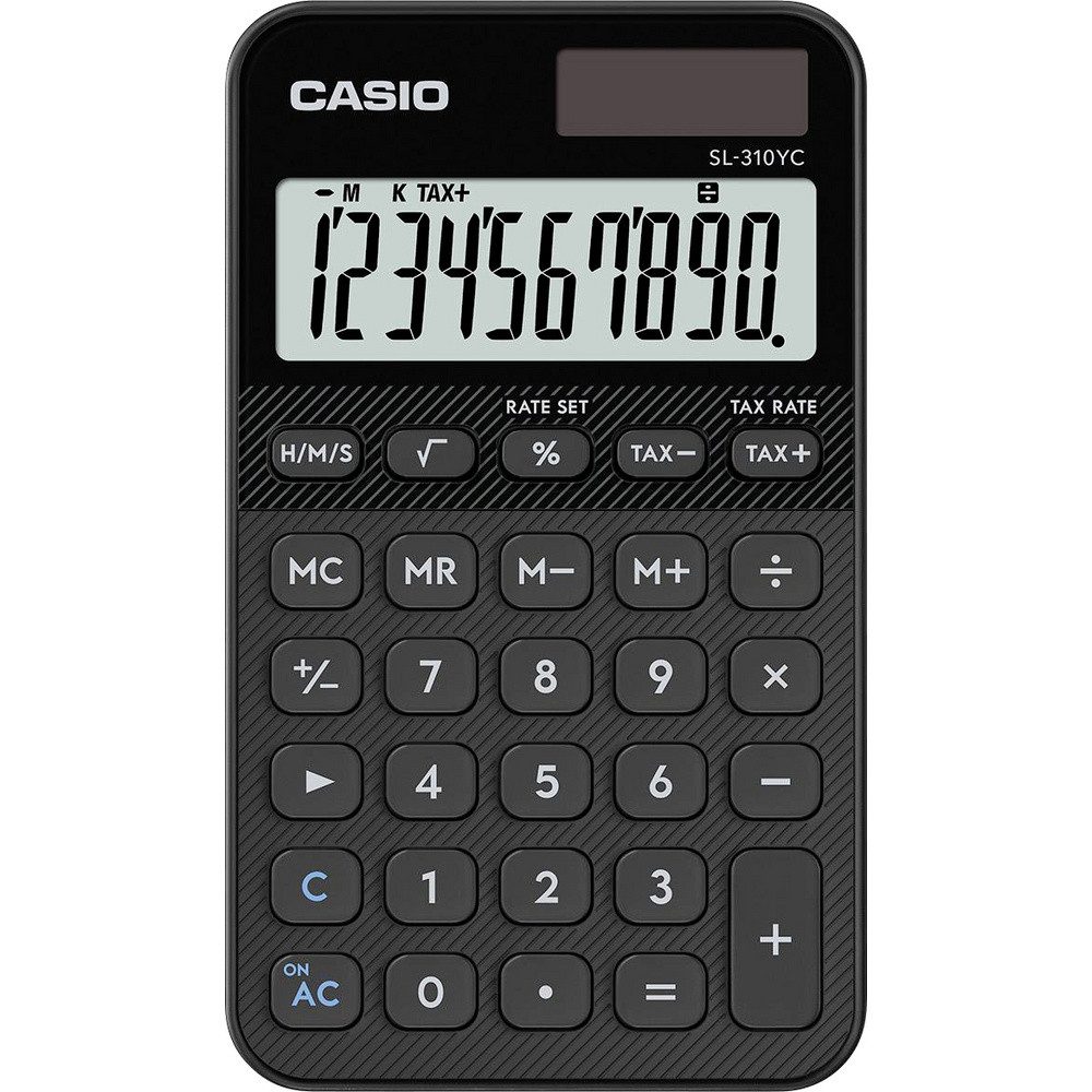 CASIO Taschenrechner Casio Taschenrechner Schwarz (B x H x T) 70 x 8.6 x 120 mm