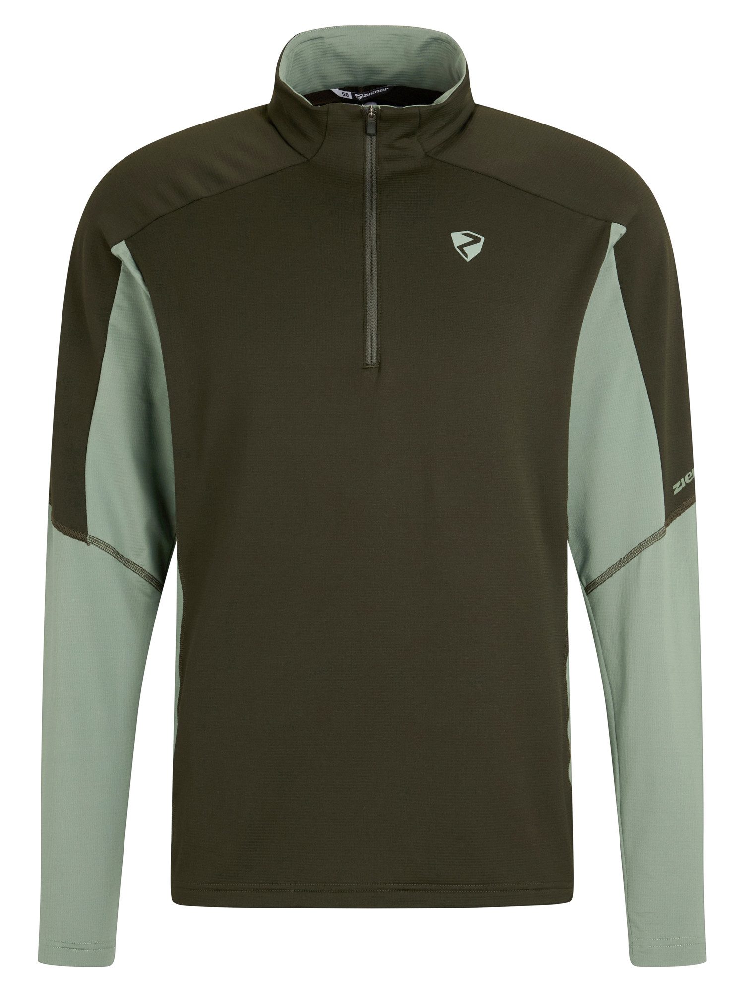 Ziener Sweatshirt JIROTO-Z HERREN Elastisch, halber Front-Reißverschluss