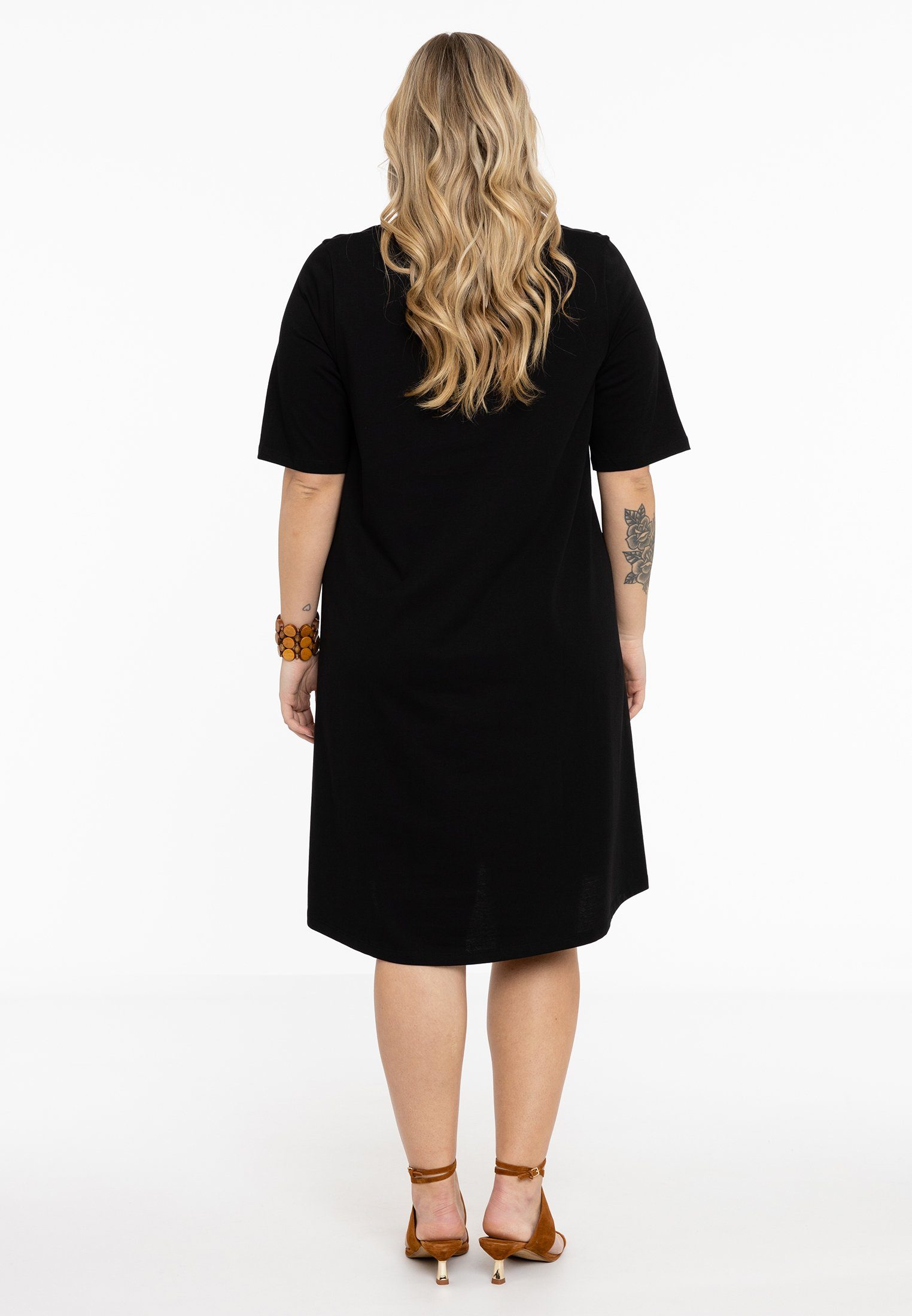 YOEK A-Linien-Kleid Damen Kleid Große Größen Bio-Baumwolle