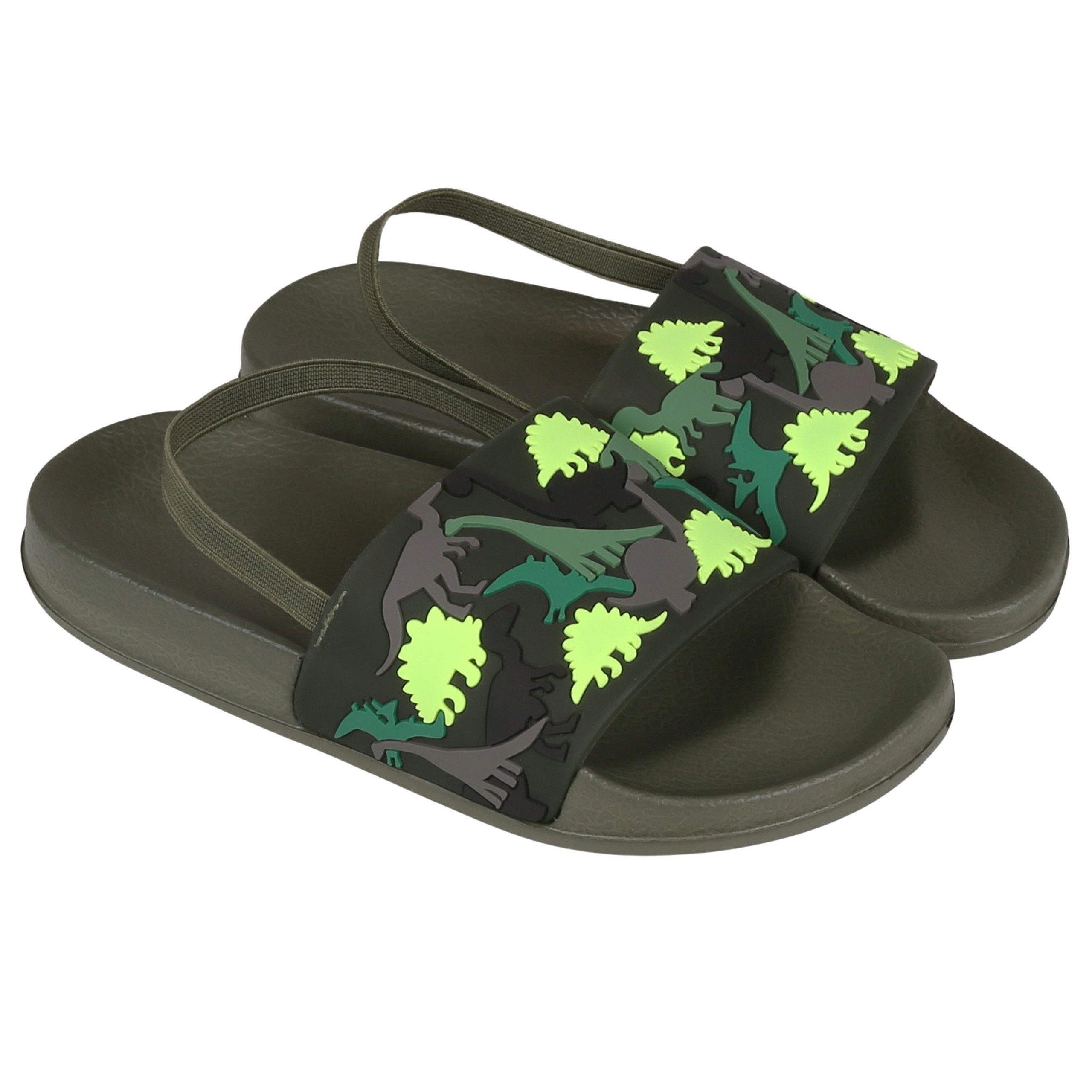 Sarcia.eu Dinosaurier Jungen-Flip-Flops mit Gummiband, 32 EU / 13 UK Badepantolette