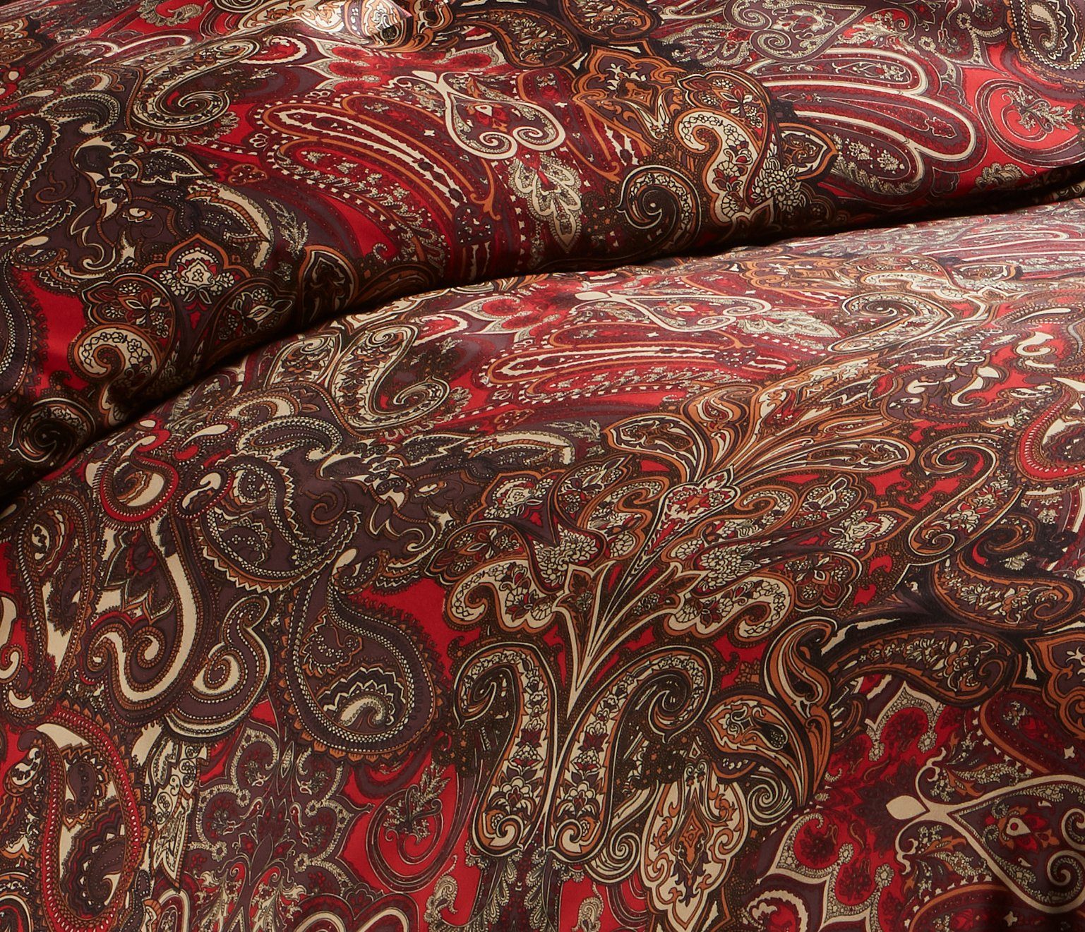 BETTWAESCHE-MIT-STIL Bettwäsche Mako Satin Paisley Bettwäsche günstig online kaufen
