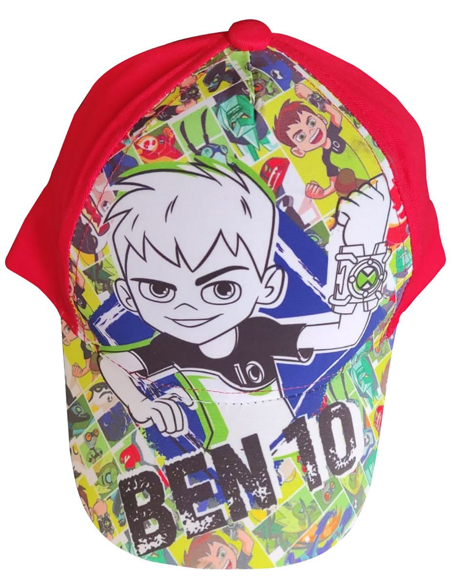 Cartoon Network Baseball Cap Ben10 Kappe für Kinder, mit Ben und Aliens im Comi