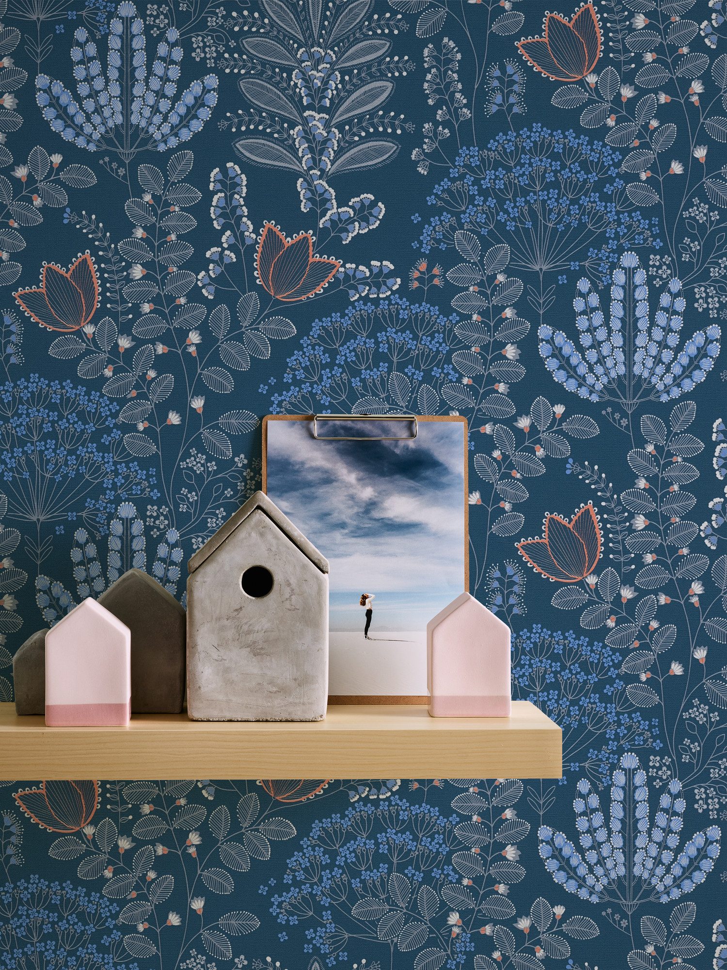 living walls Vliestapete Famous Garden Blumen-Tapete Mustertapete Blümchen günstig online kaufen