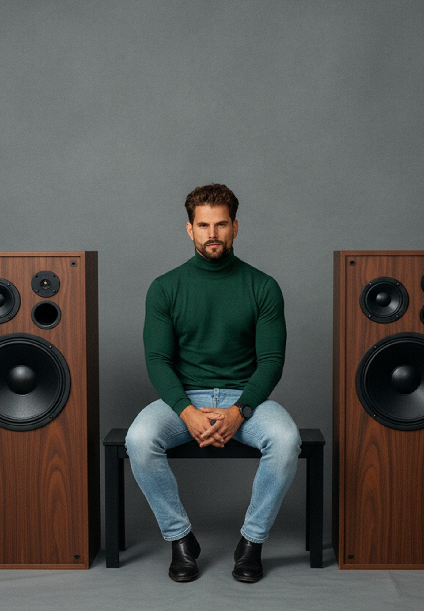 DAILY COTTON Rollkragenpullover als Feinstrick Pulli in Slim Fit für Herren Männer Winterpullover - Casual & Business Look Rolli