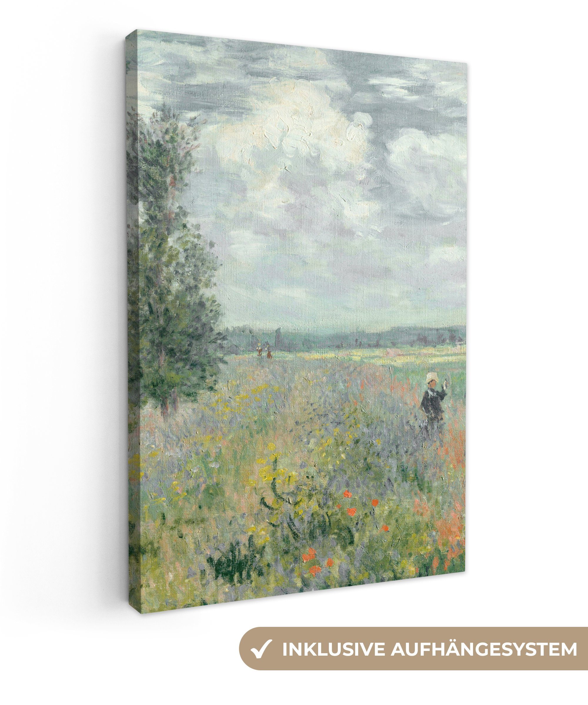 OneMillionCanvasses® Leinwandbild Claude Money - Mohnfelder - Kunst - Alte günstig online kaufen