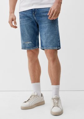 s.Oliver Jeansshorts Jeans-Shorts / Relaxed Fit / Mid Rise Waschung, Destroyes