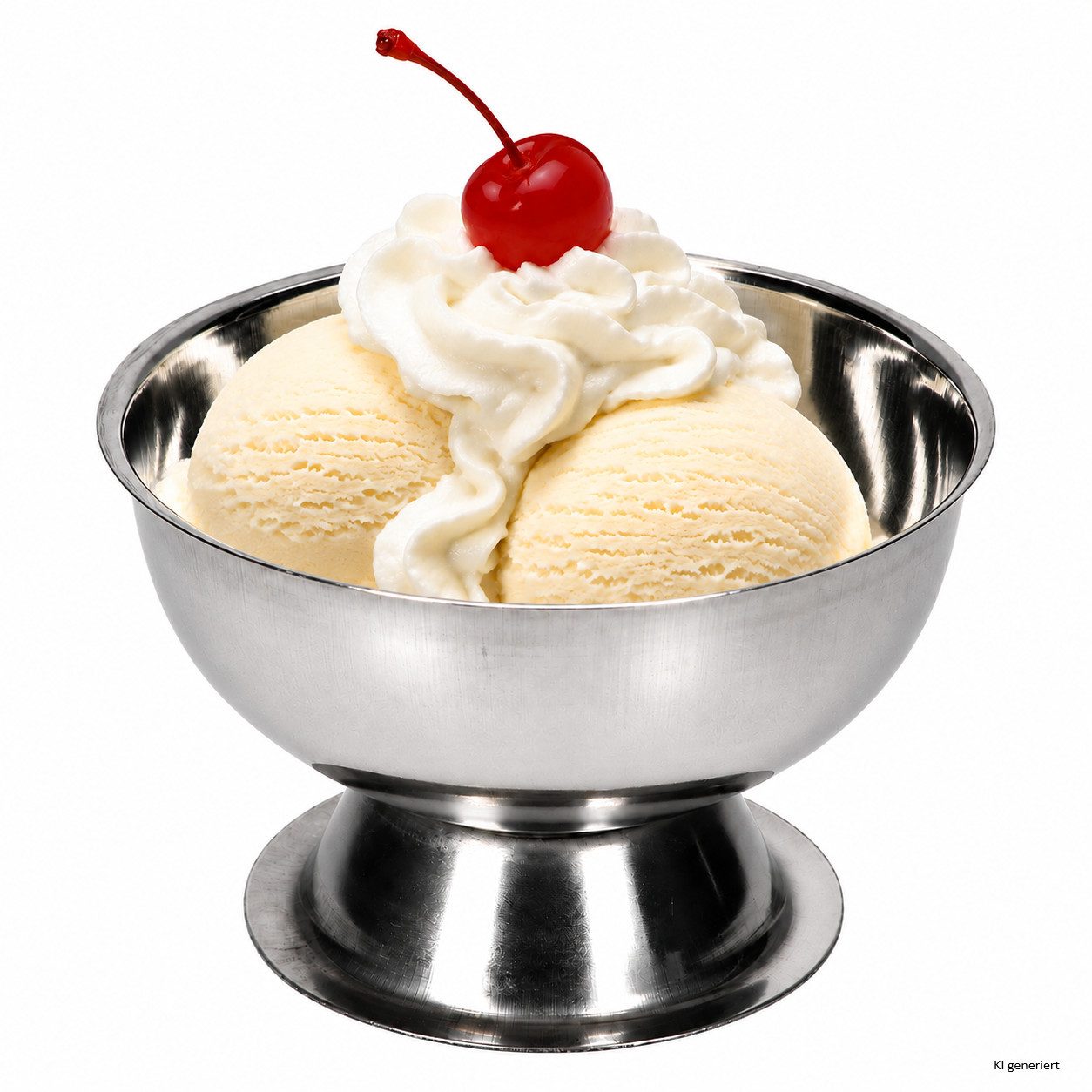 MamboCat Eisschale 12er Set Eisbecher Rob mit Fuß Ø9,5cm Edelstahl Dessertschale Eisdiele, Edelstahl – Bild 4 von 5