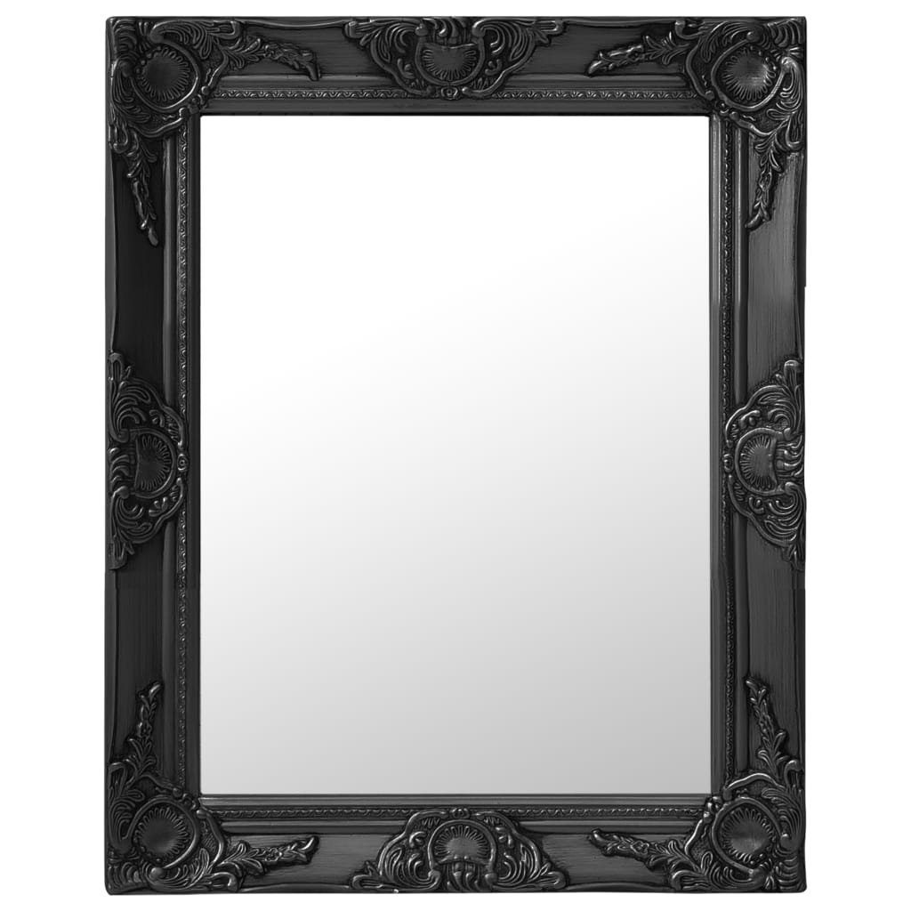 Schwarz cm Wandspiegel furnicato Barock-Stil im 50x60