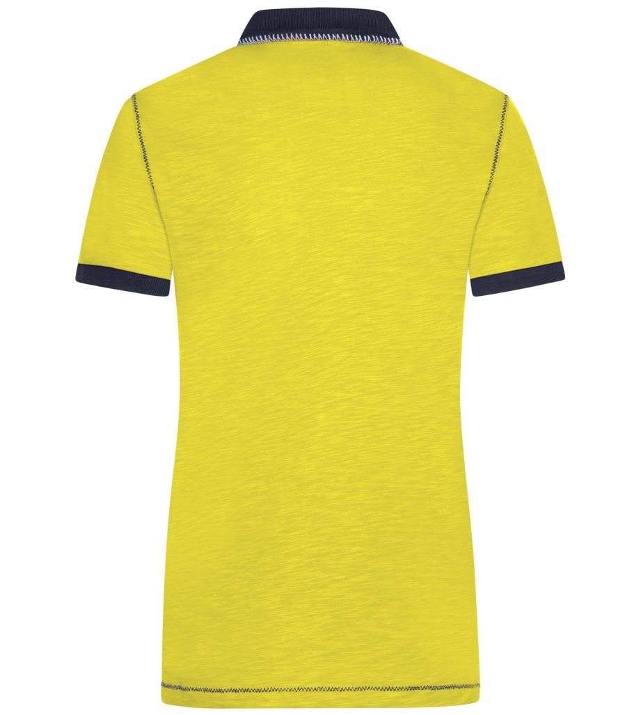 James & Nicholson Poloshirt Doppelpack Damenpoloshirt in trendiger Slub Qualität Urban Polo JN979 (Spar-Set, 2er-Pack) Hochwertiger Single Jersey aus Flammgarn – Bild 2 von 5