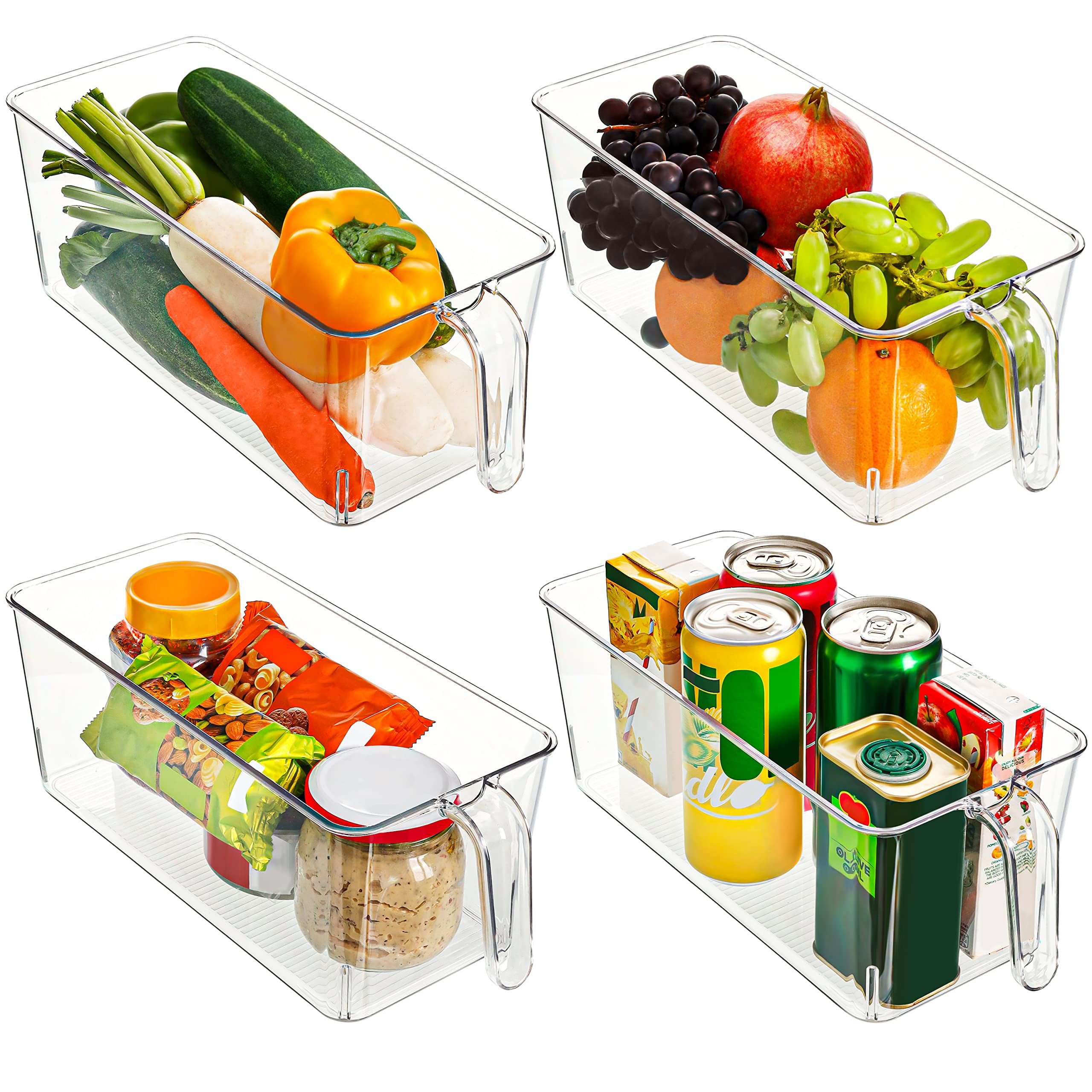 Aufbewahrungsbox 4er Set Kühlschrank-Organizer, 31,2 cm lang