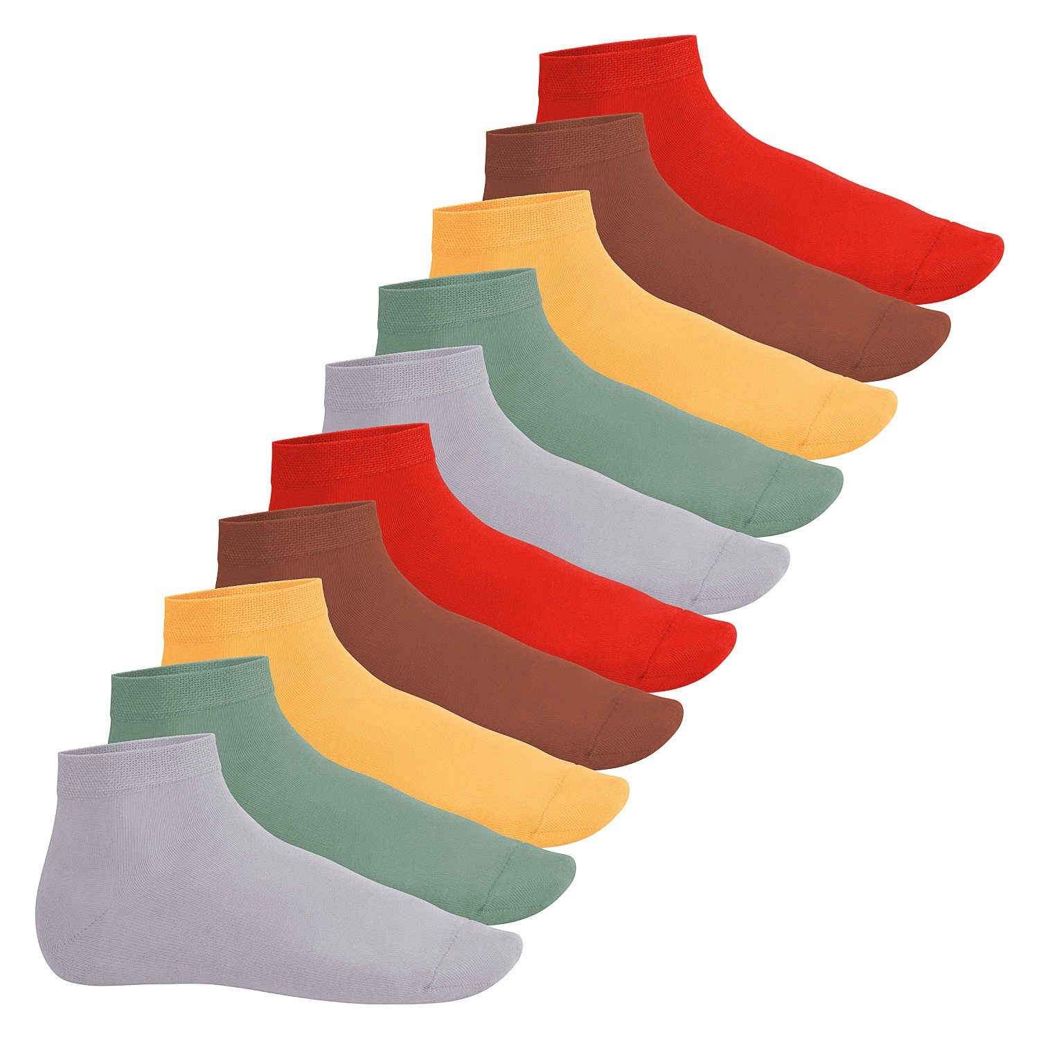 Footstar Kurzsocken EVERYDAY! 10 Paar Quarter Socken Kurzsocken Kurze Baumwoll Socken