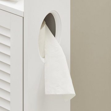 SoBuy Toilettenpapierhalter BZR49, Freistehend Toilettenrollenhalter Toilettenschrank Badschrank