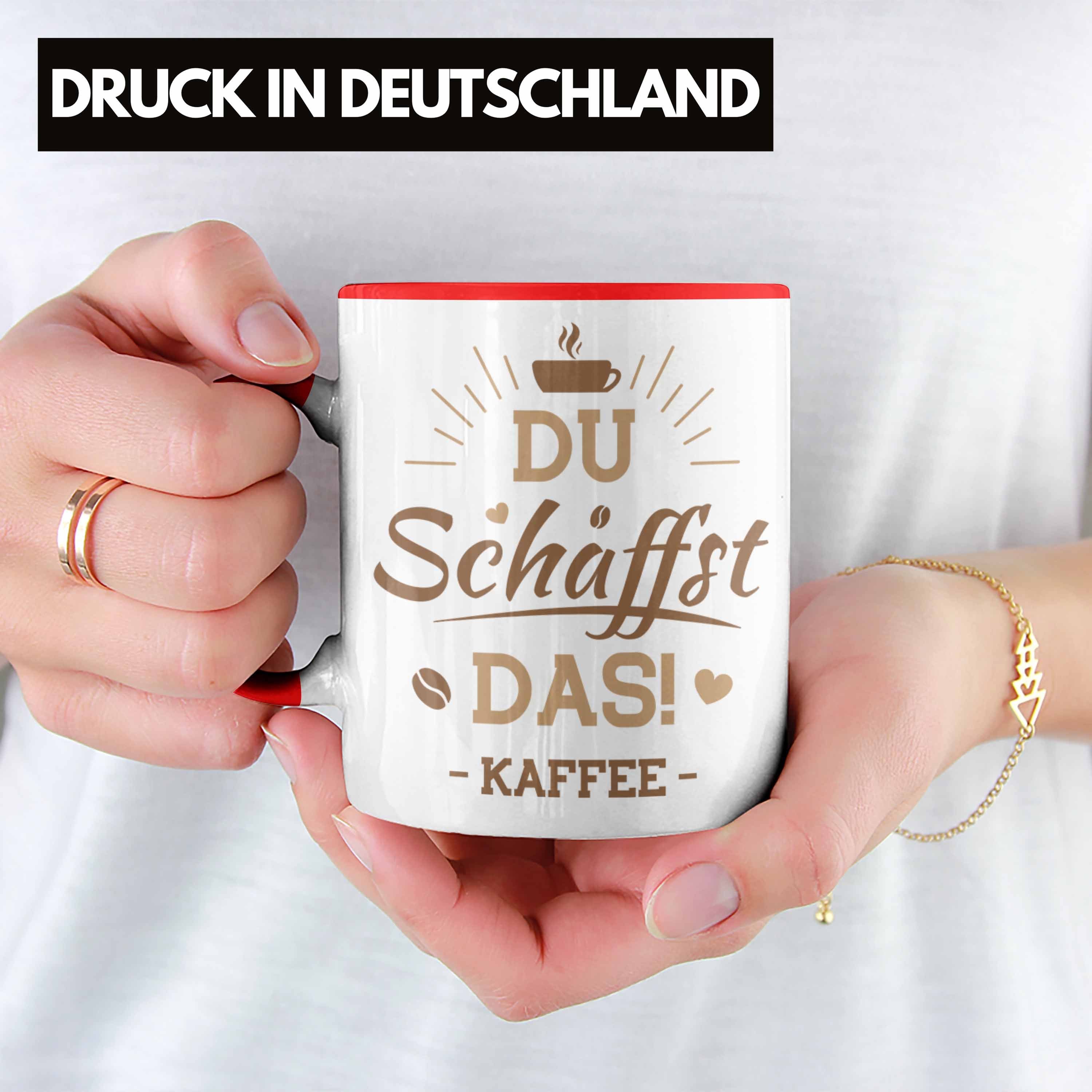 - Kaffeeliebhaber Schaffst Lustiger für Spruch Kaffee Du Kaffeetrinker Büro Trendation Tasse das Trendation Rot Tasse Spruch Arbeit