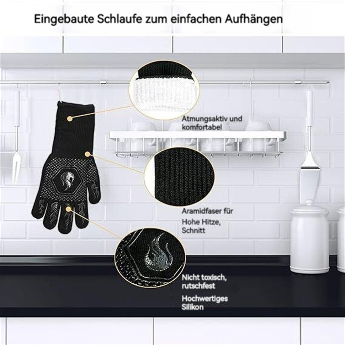 Hausgebrauch Grillhandschuhe DÖRÖY den für Grillhandschuhe,Grillhandschuhe,Silikonhandschuhe