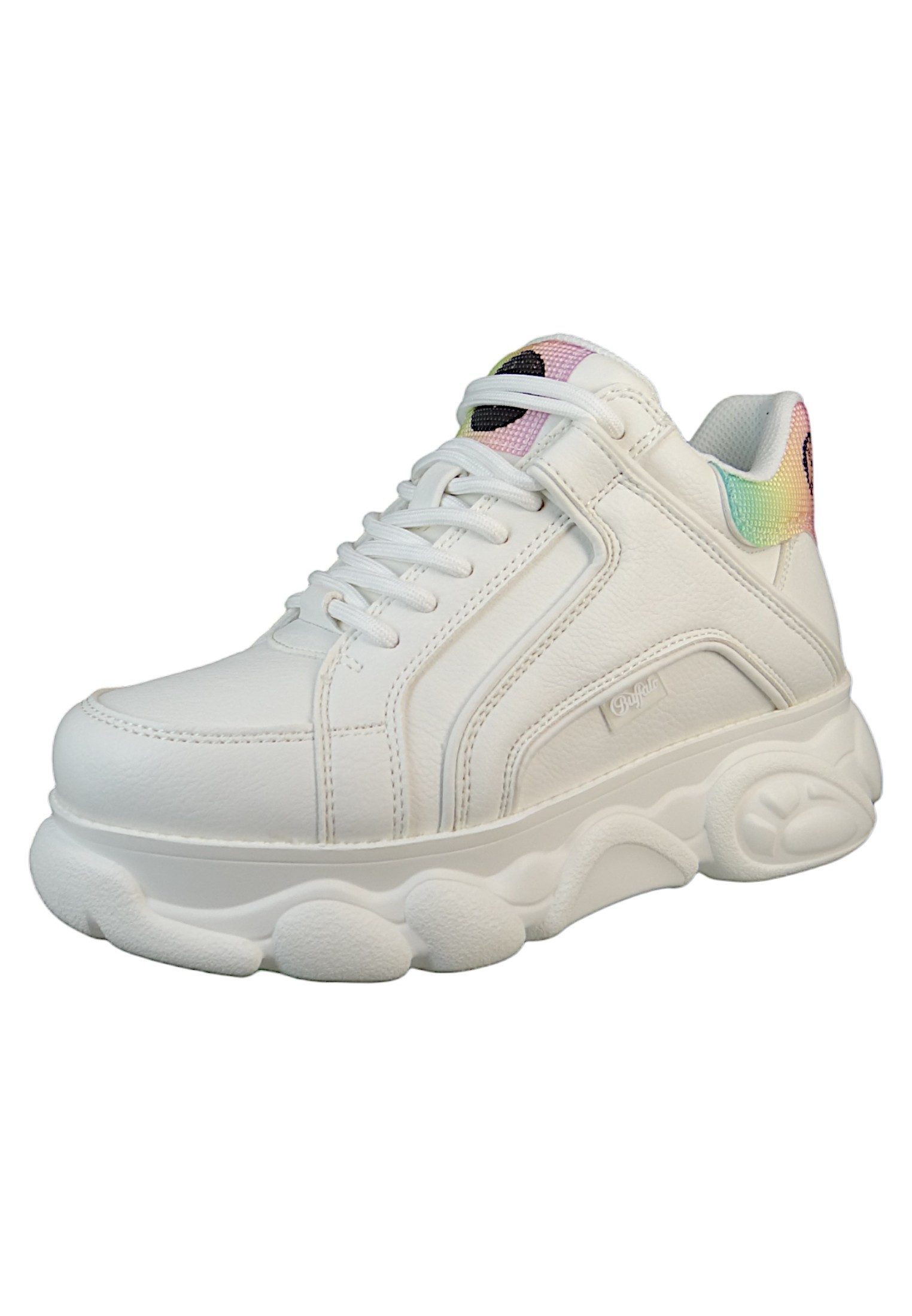 Buffalo 1636113 CLD Corin Offwhite/Rainbow Sneaker günstig online kaufen