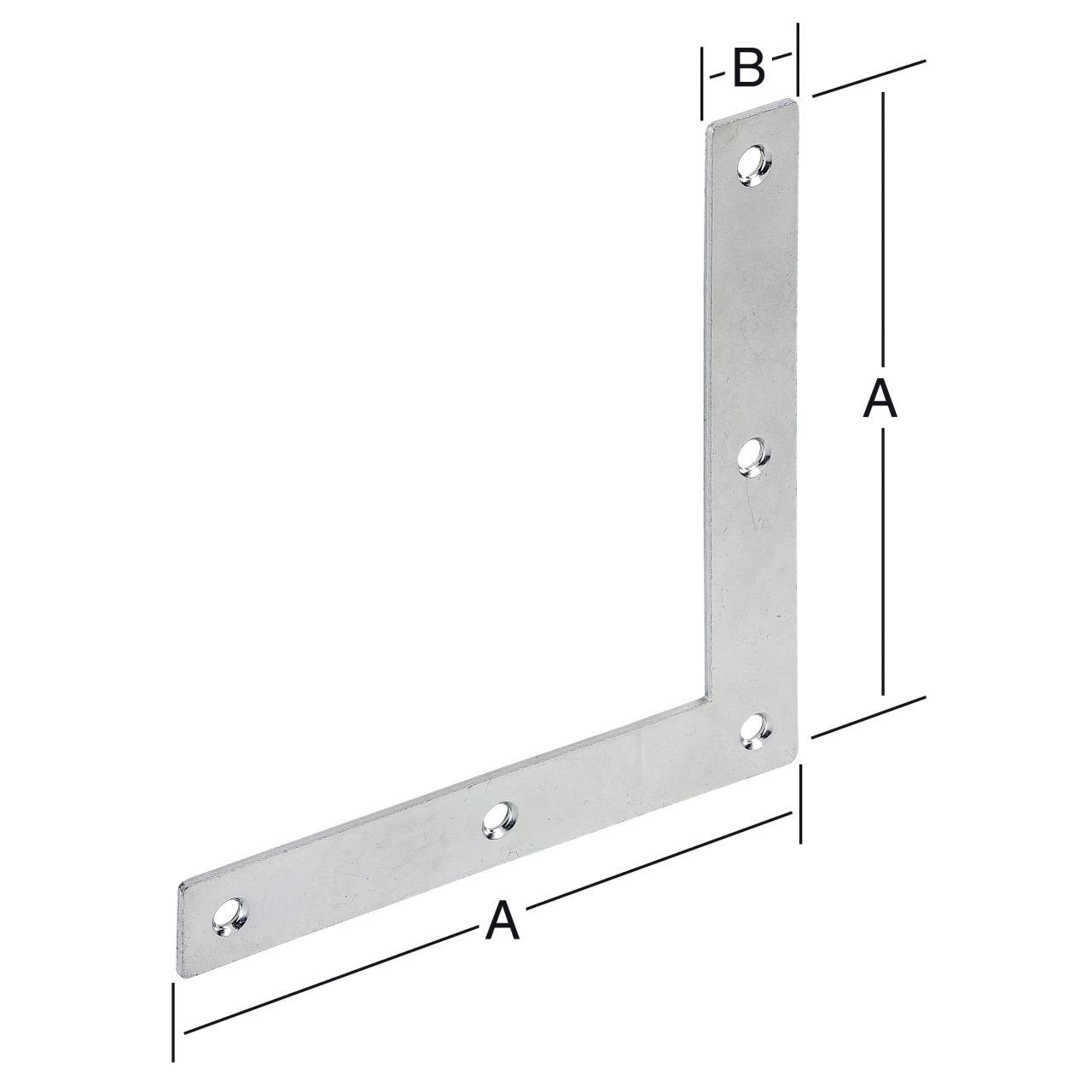 Thumbnail - Vormann Winkelverbinder Vormann Eckwinkel verzinkt 160 x 22 mm