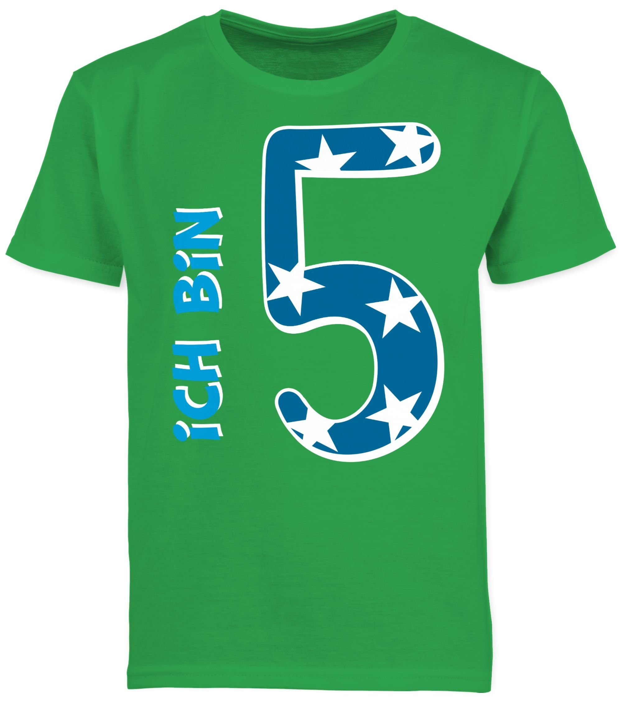 Geburtstag 3 fünf Ich T-Shirt bin Shirtracer 5. Grün