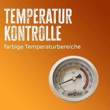 Grillfürst Grillthermometer Grillfürst Deckelthermometer - Grill Thermometer Therm260 (Therm 260)