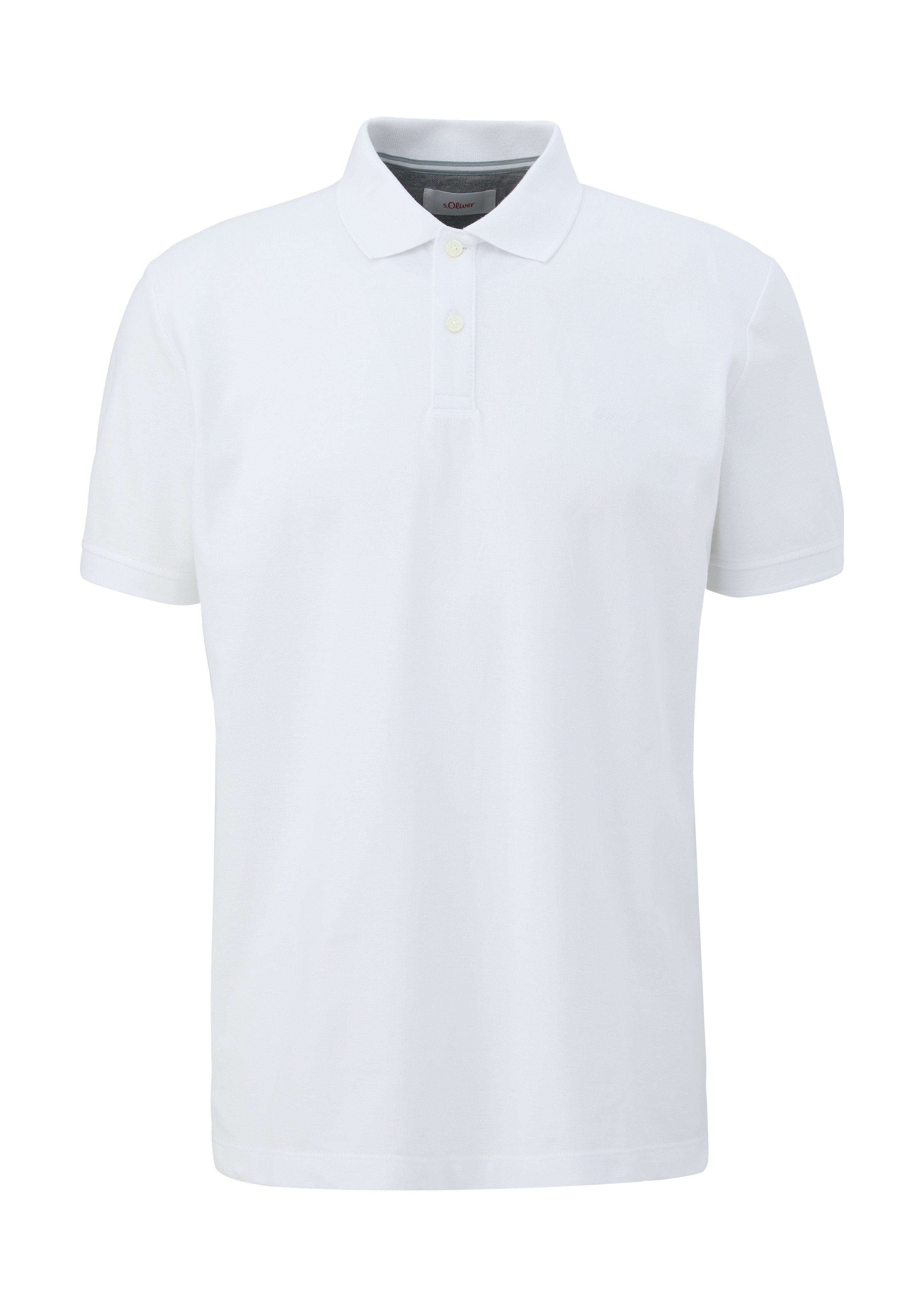 s.Oliver Poloshirt mit Logostickerei