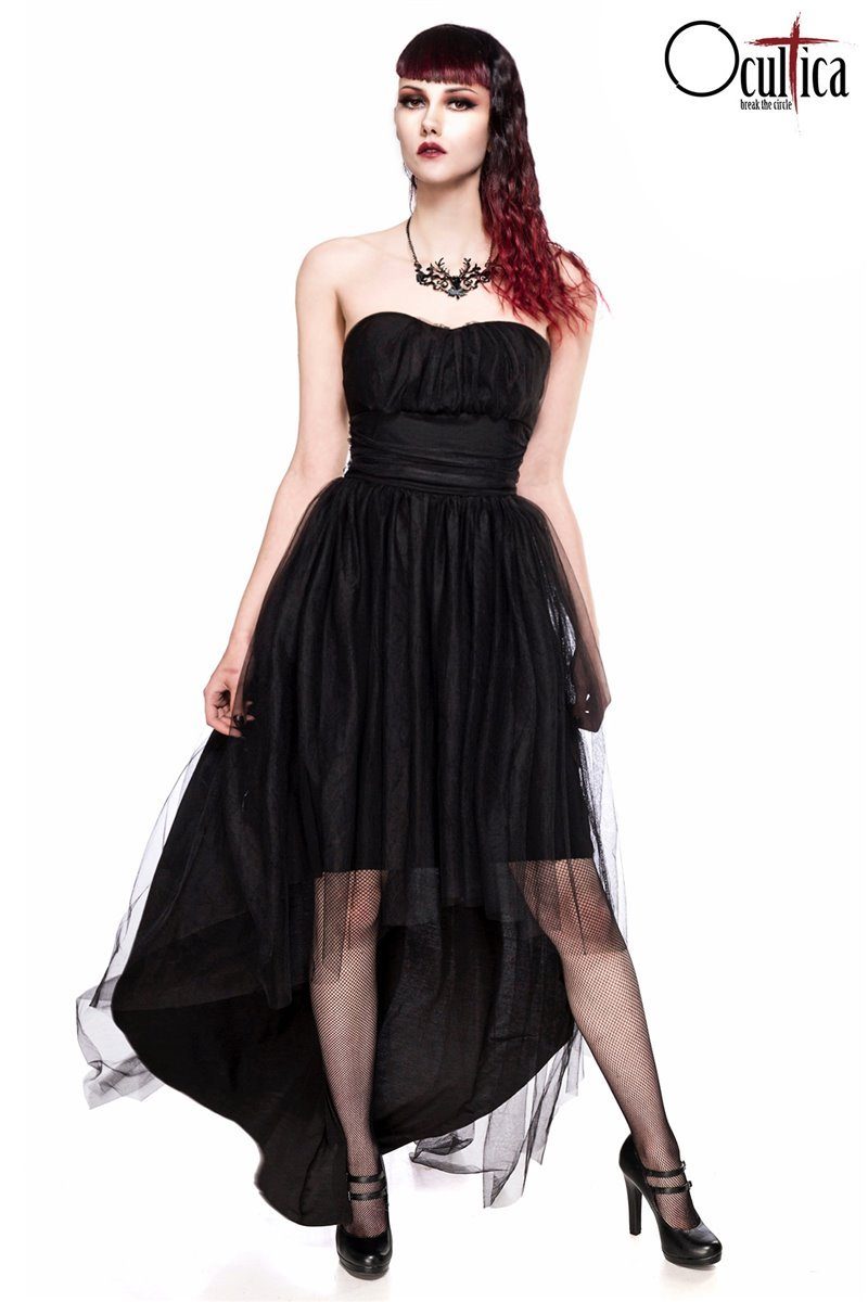 Ocultica Kostüm Ocultica Gothic Tüll-Kleid, schwarz, Größe S
