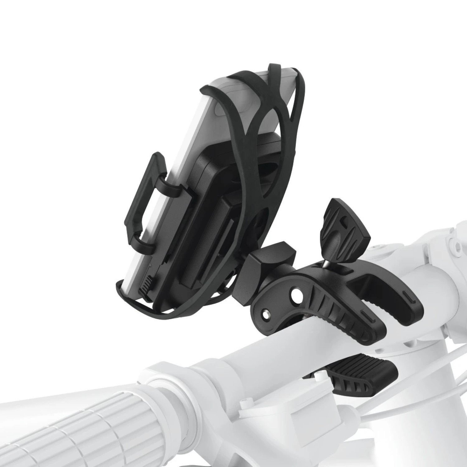 Hama Handy-Halterung Universal Fahrrad-Halterung Lenker-Halter, (Universell Smartphone 4" bis 7" auch für eBike)