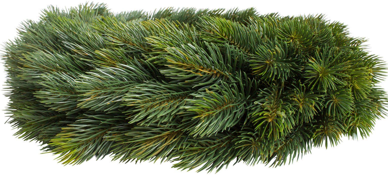 Kunstkranz Edel-Adventskranz einseitig Tanne, Botanic-Haus, Höhe 10 cm