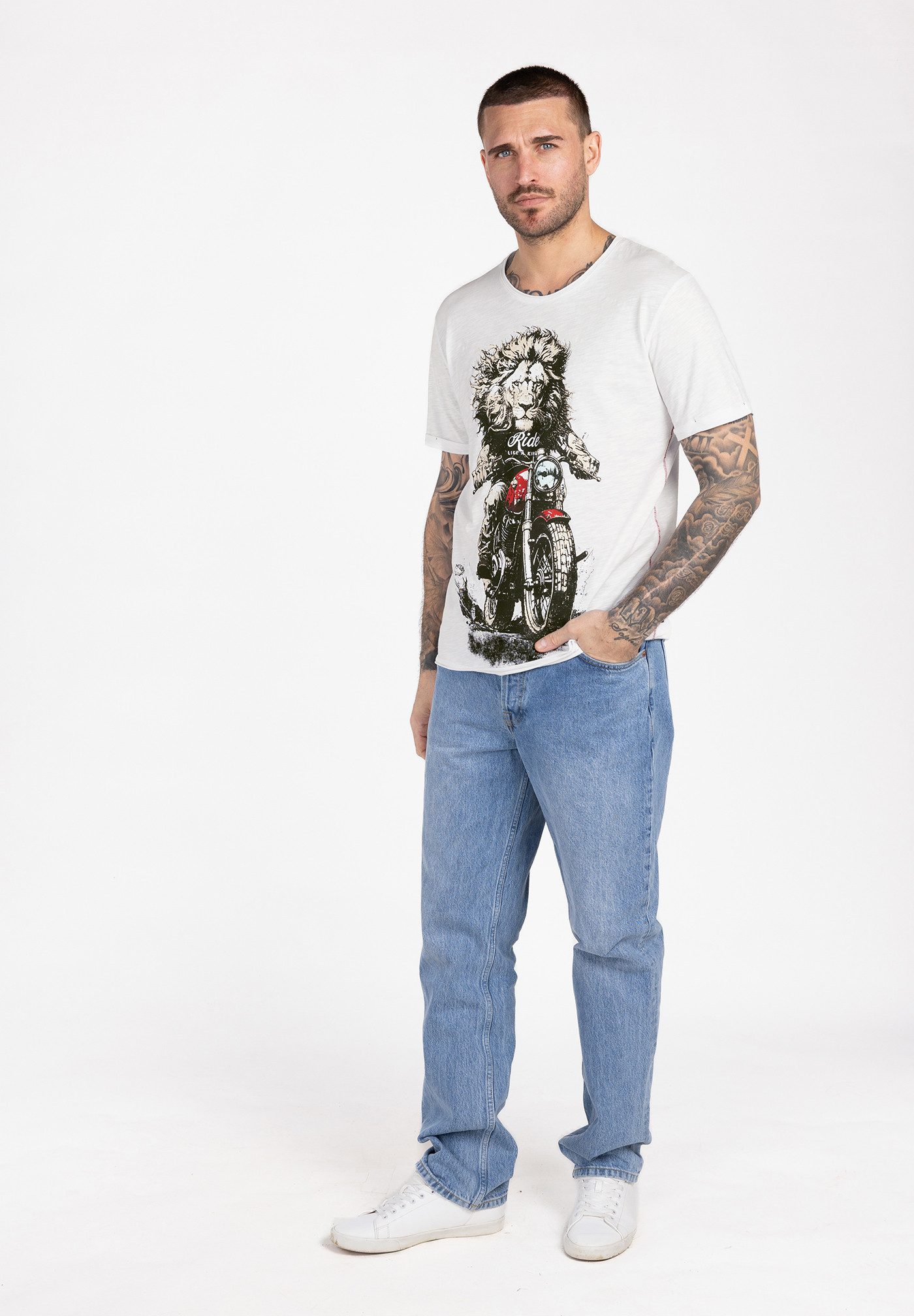 Key Largo T-Shirt MT KLLION RIDER round (1er)