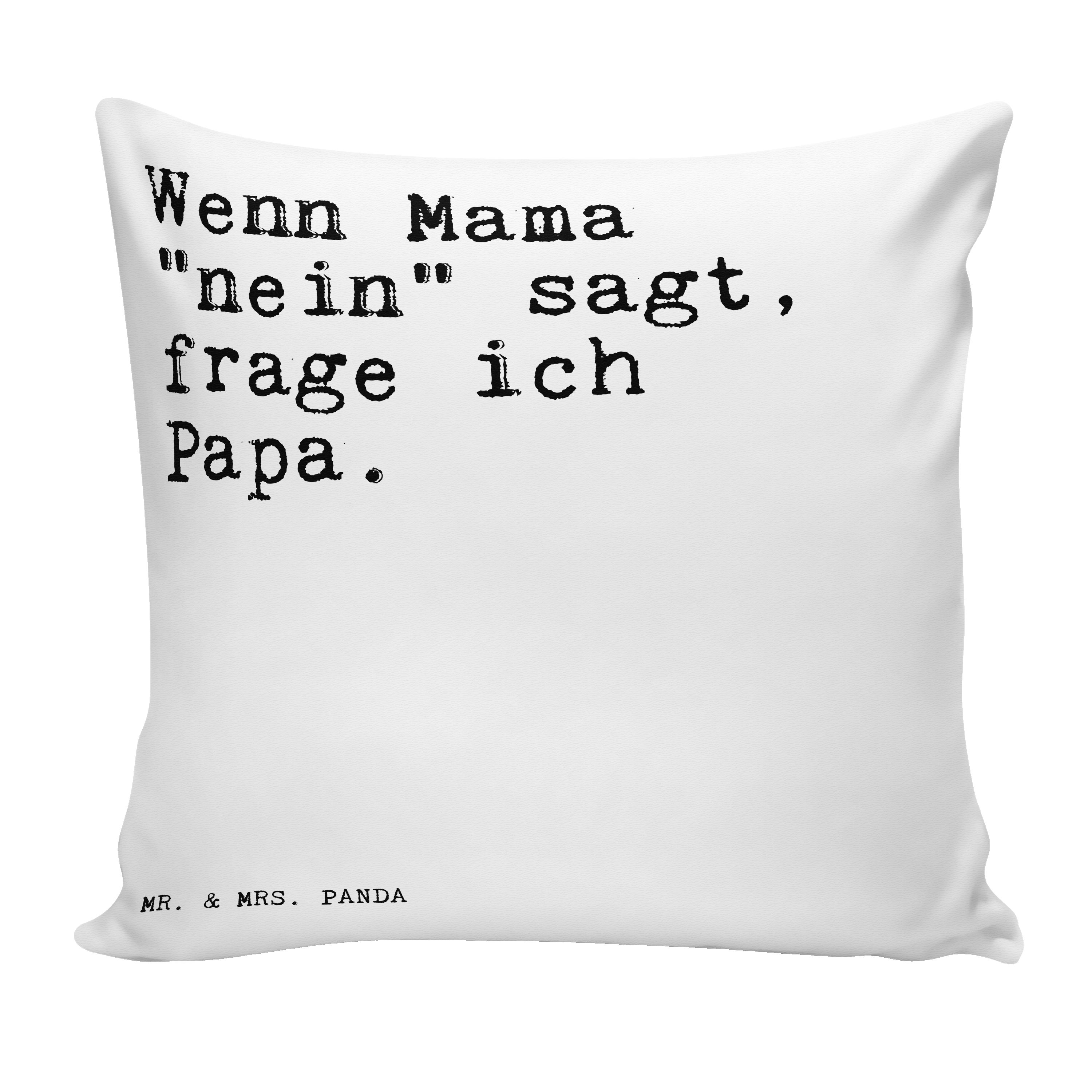 Mr. & Mrs. Panda Dekokissen Wenn Mama "nein" sagt,... Weiß Geschenk