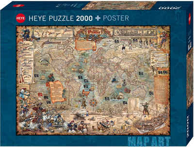 HEYE Пазлы Pirate World, 2000 Пазлыteile, Made in Europe