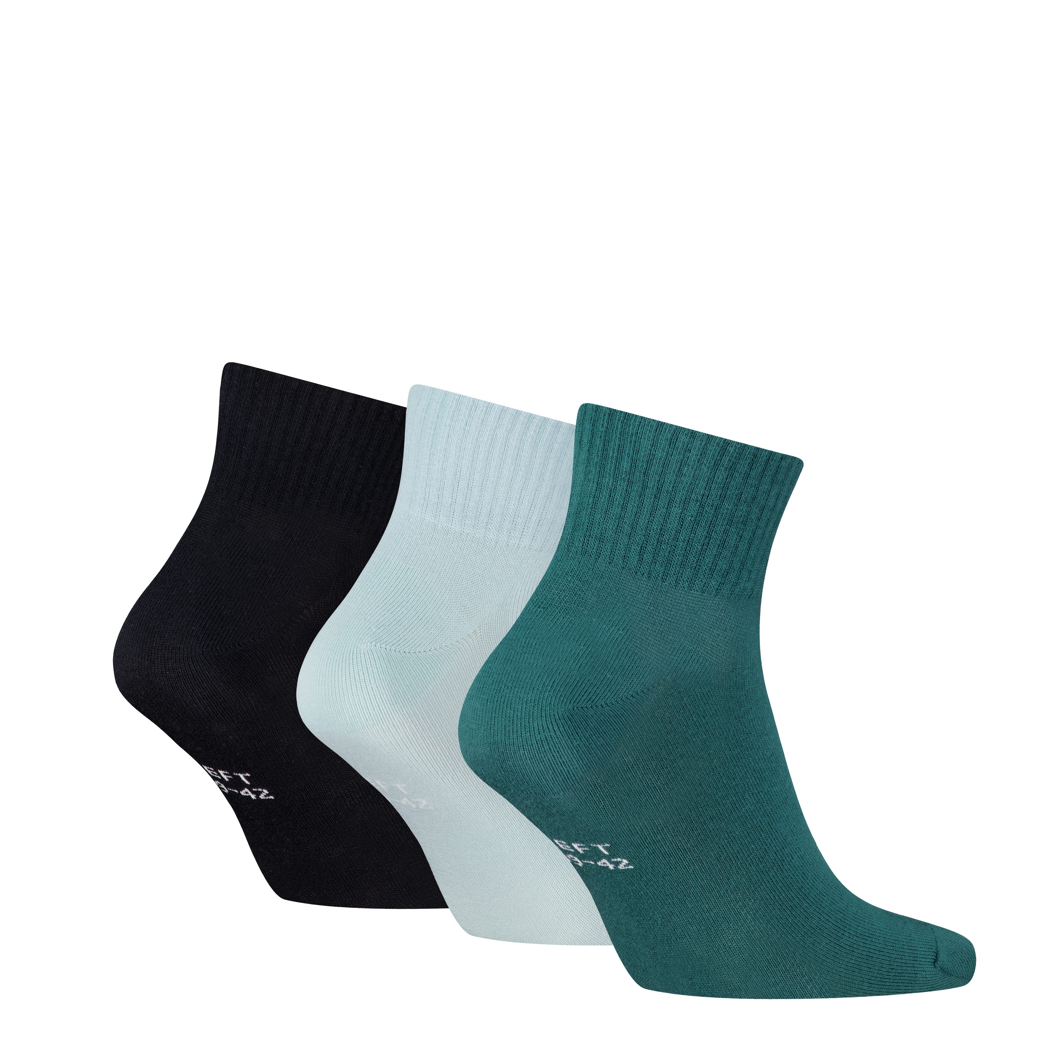 PUMA Kurzsocken PUMA UNISEX LOGO QUARTER (3-Paar)