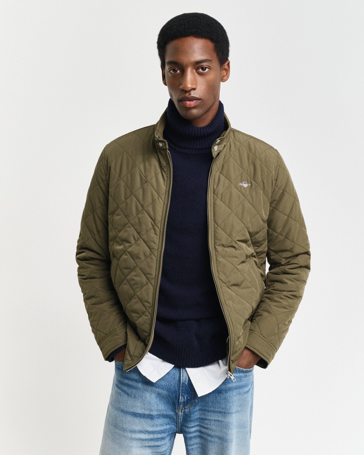Gant Steppjacke QUILTED WINDCHEATER mit Rautensteppung