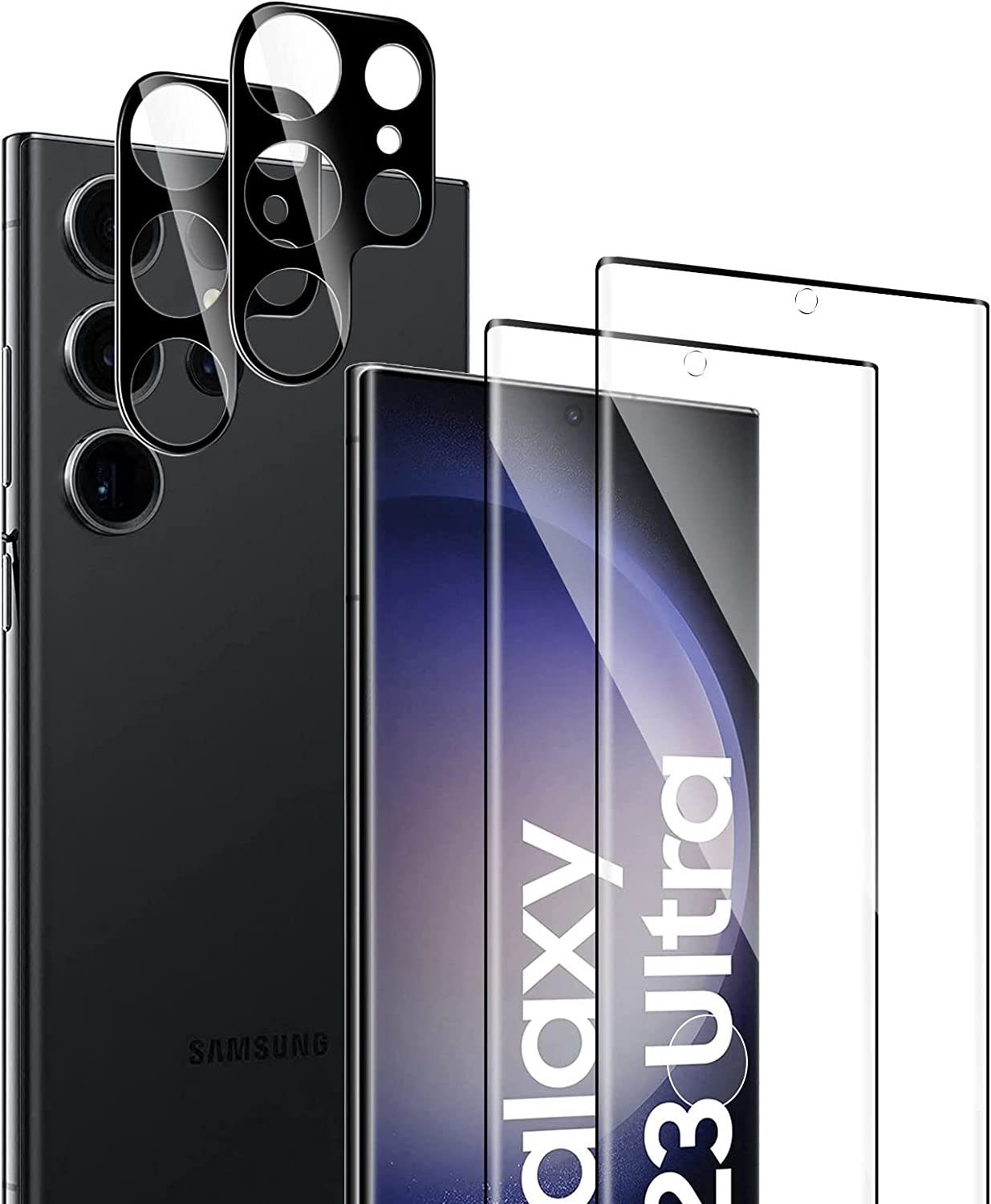 MSM Displayschutzfolie 2X 3D Schutzglas (Display + Kamera) für Samsung Galaxy S23 Ultra – Bild 2 von 5