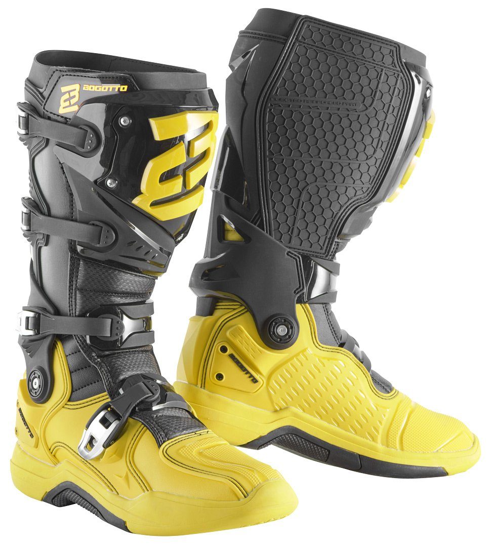 Bogotto MX-7 G Motocross Stiefel Motorradstiefel Yellow/Black