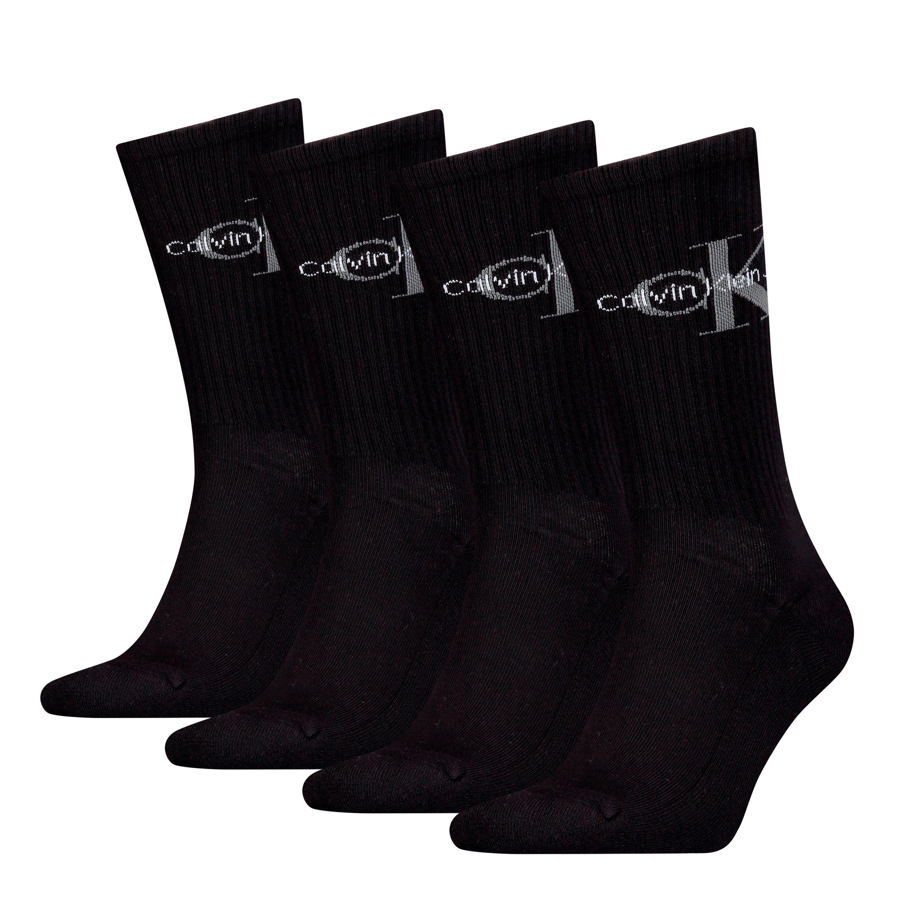 Calvin Klein Jeans Socken CKJ MEN SOCK 4P MONOGRAM ECOM (4 Paar) mit Logo a günstig online kaufen