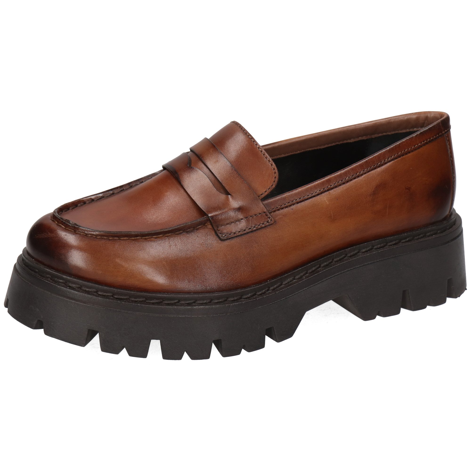 Melvin & Hamilton Thelia 7 Leder-Klassiker neu interpretiert für Damen Loafer Loafers, Flache Absätze, Echtes LederVegetabile Gerbung