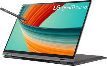 LG Electronics Ultralight 2-in-1 Convertible Notebook (Intel, Core i7-1360P, 1000 GB SSD, IPS LCD Display mit Pen Touch, Thunderbolt 4 Mirametrix)