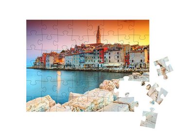 puzzleYOU Puzzle Romantische Altstadt von Rovinj, Kroatien, 48 Puzzleteile, puzzleYOU-Kollektionen Kroatien